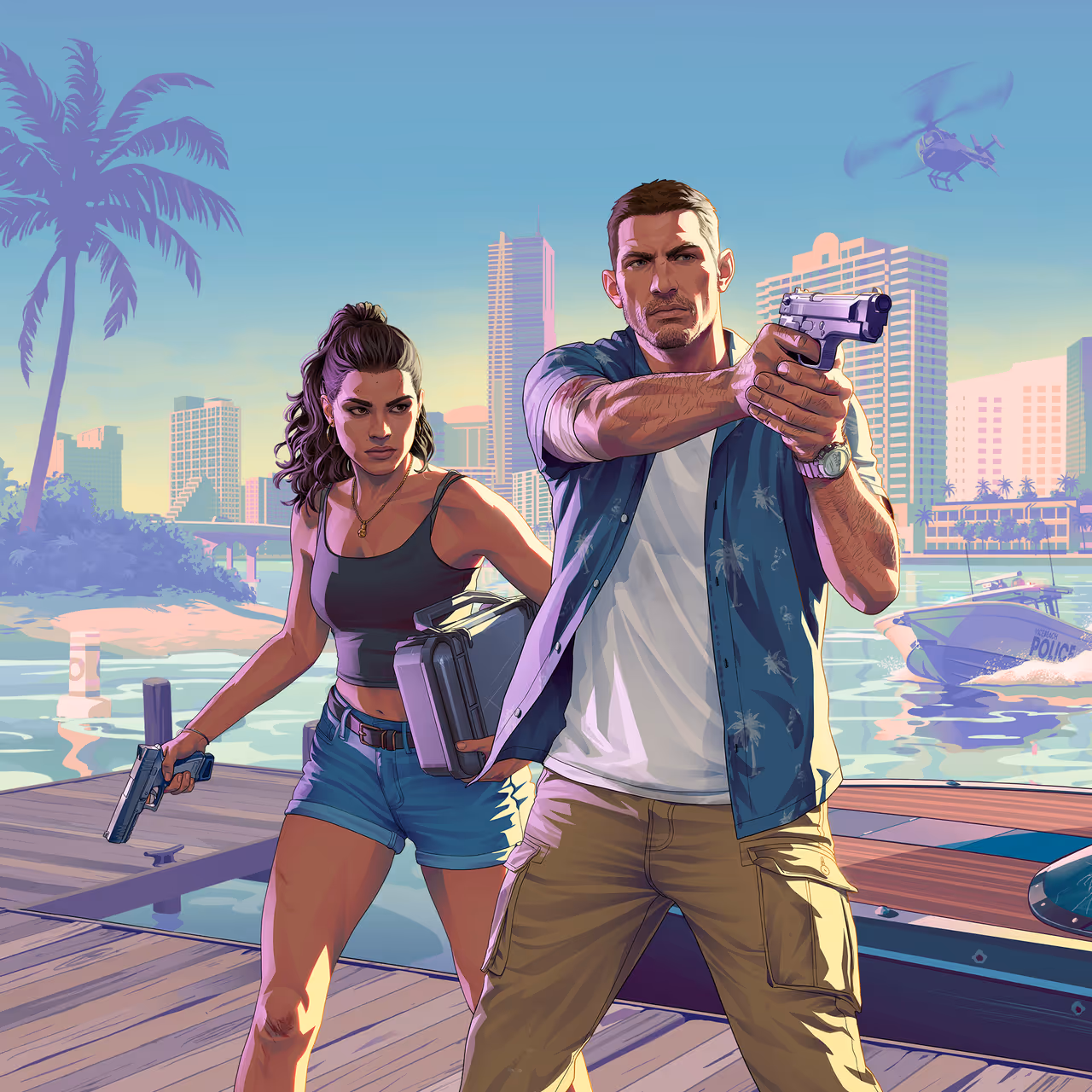 GTA 6, Official, Art, Character, Jason Duval, Lucia Caminos