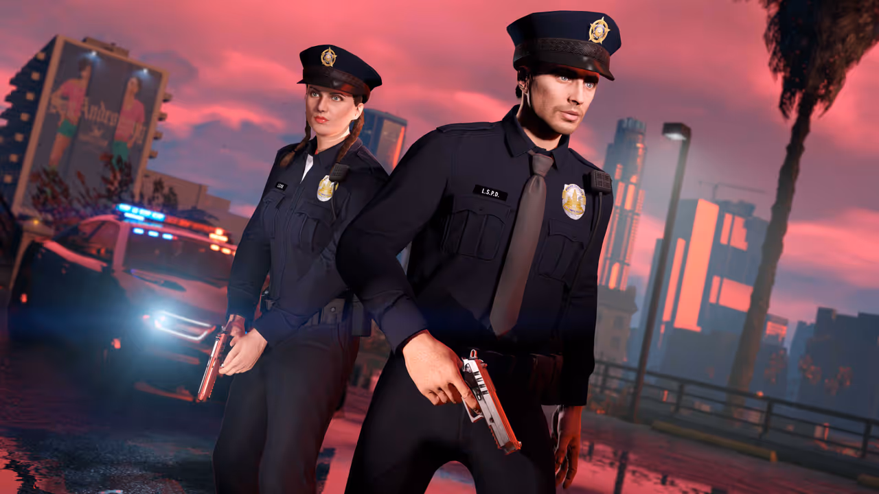 GTA Online, Official, Character, Clothes, GTA Online Protagonist, LSPD Officer Outfit