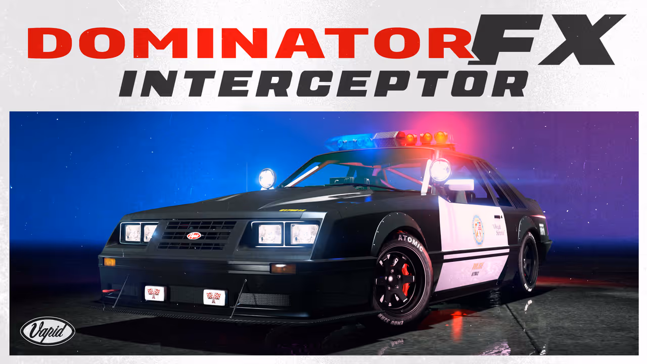 GTA Online, Official, Vehicle, Vapid Dominator FX Interceptor, Emergency