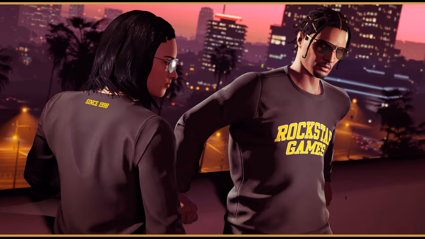 Black Rockstar Varsity Crewneck, GTA Online