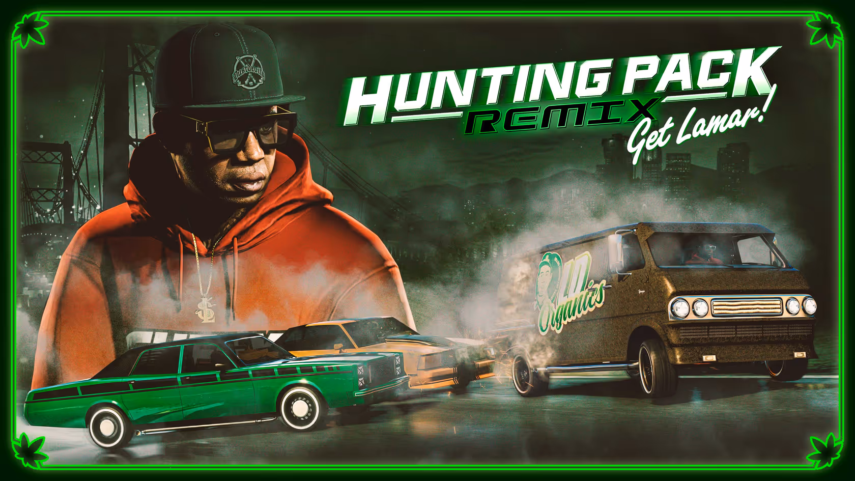 GTA Online, Official, Mission, Character, Vehicle, Hunting Pack (Get Lamar), Lamar Davis, Vapid Youga Custom, Vans