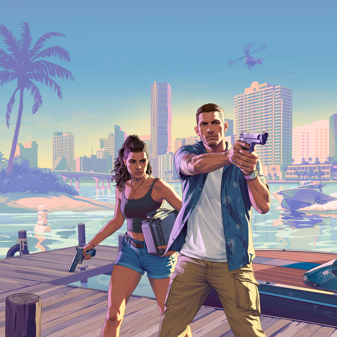GTA 6, Official, Art, Character, Jason Duval, Lucia Caminos