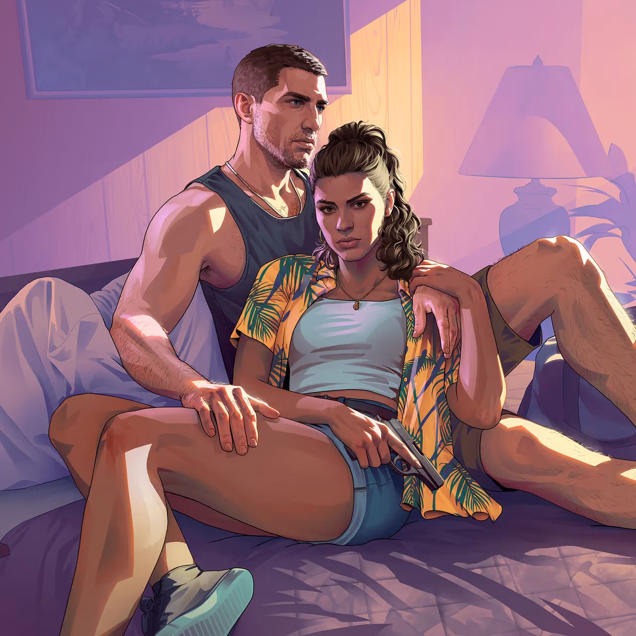 GTA 6, Official, Art, Character, Jason Duval, Lucia Caminos