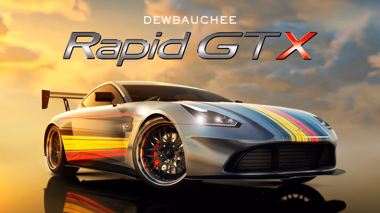 New Multi-Stripes Livery for the Dewbauchee Rapid GT X, GTA Online