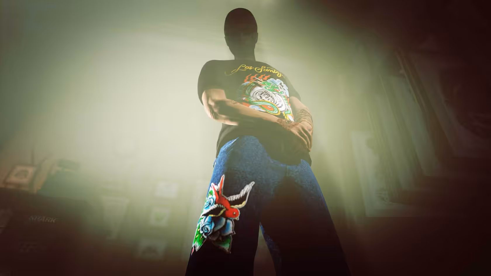 Los Santos Tattoo Jeans and Tee in GTA Online