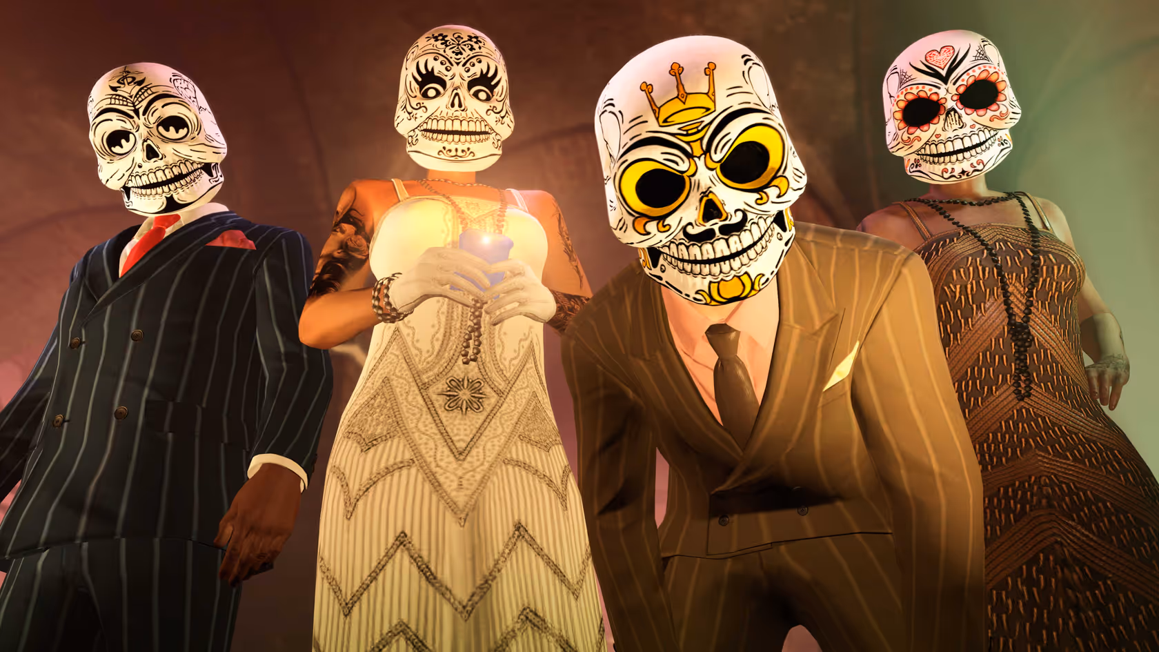 Día de Muertos Masks and Tee in GTA Online