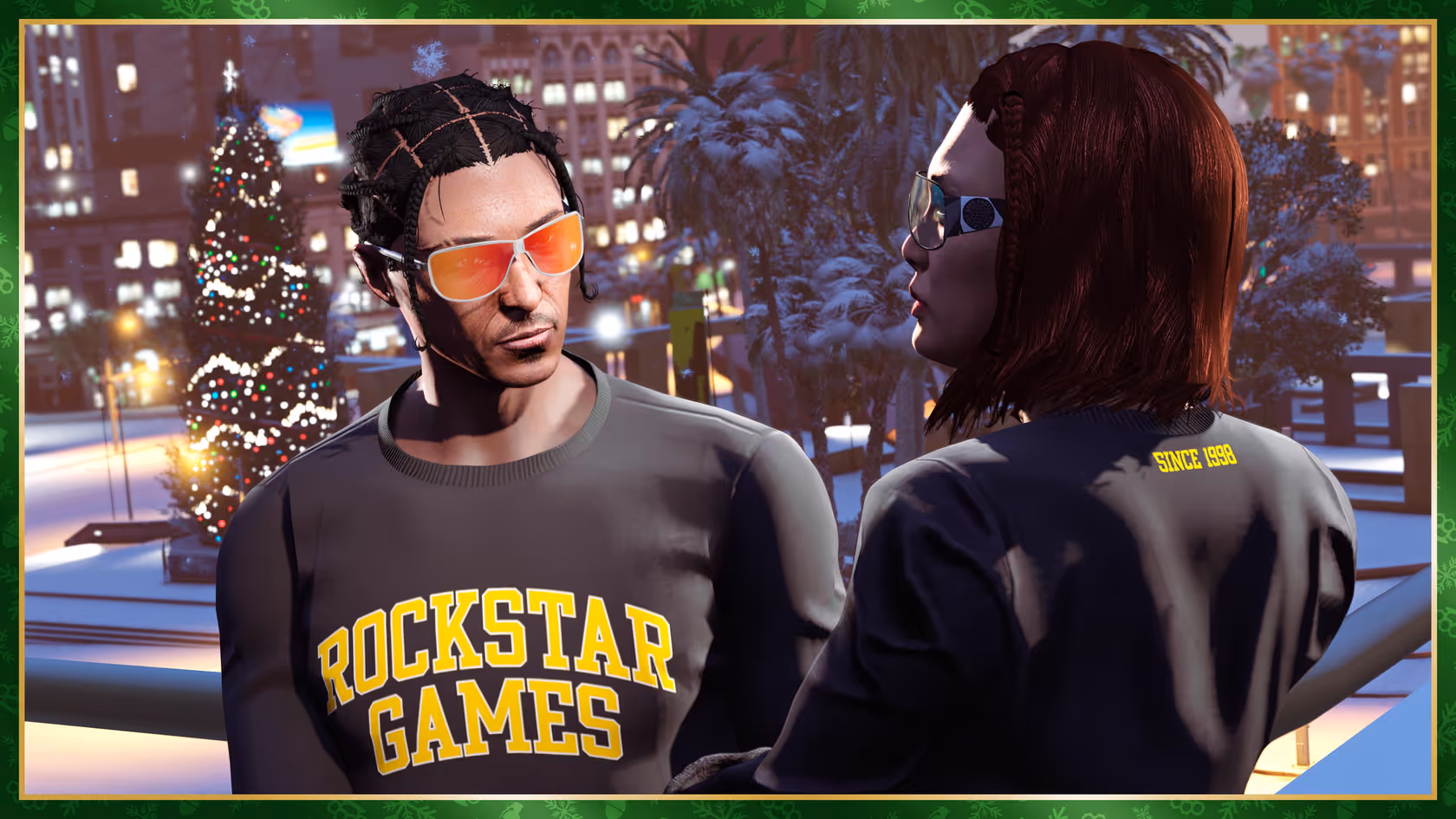 Black Rockstar Varsity Crewneck, GTA Online
