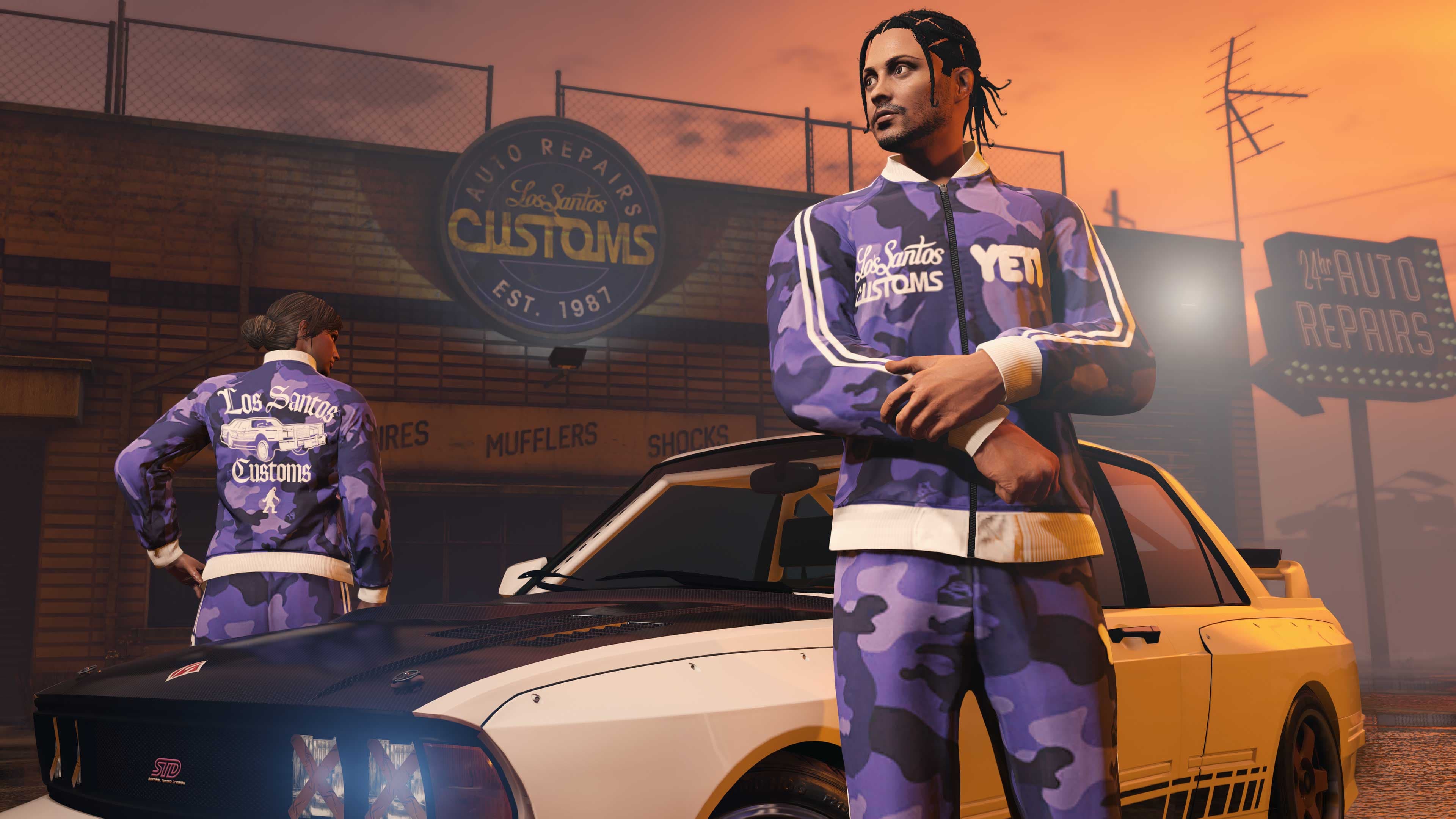 GTA Online, Official, Character, Clothes, GTA Online Protagonist, Yeti x LS Customs Tracksuit