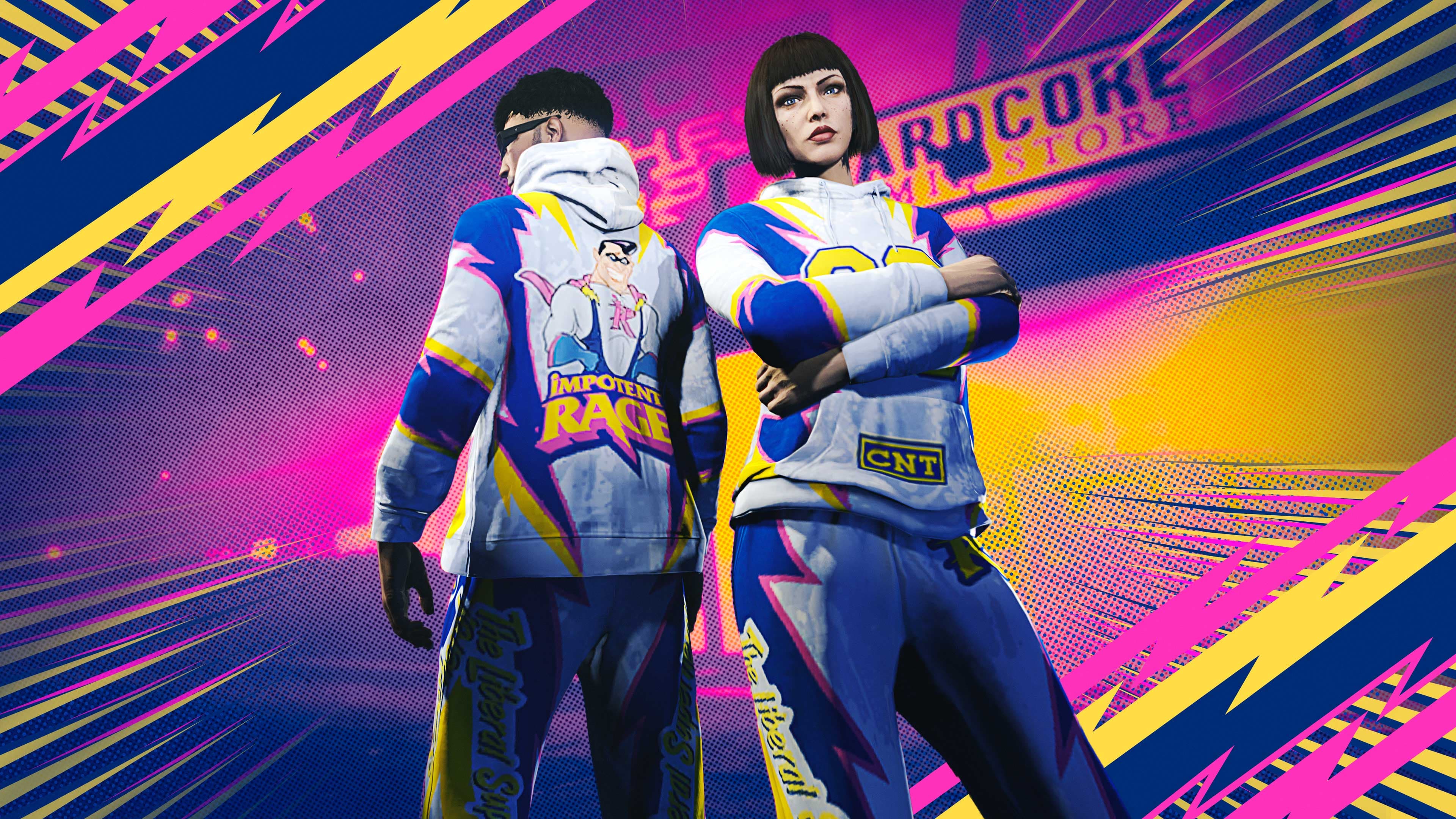 GTA Online, Official, Character, Clothes, GTA Online Protagonist, Impotent Rage Sweatsuit