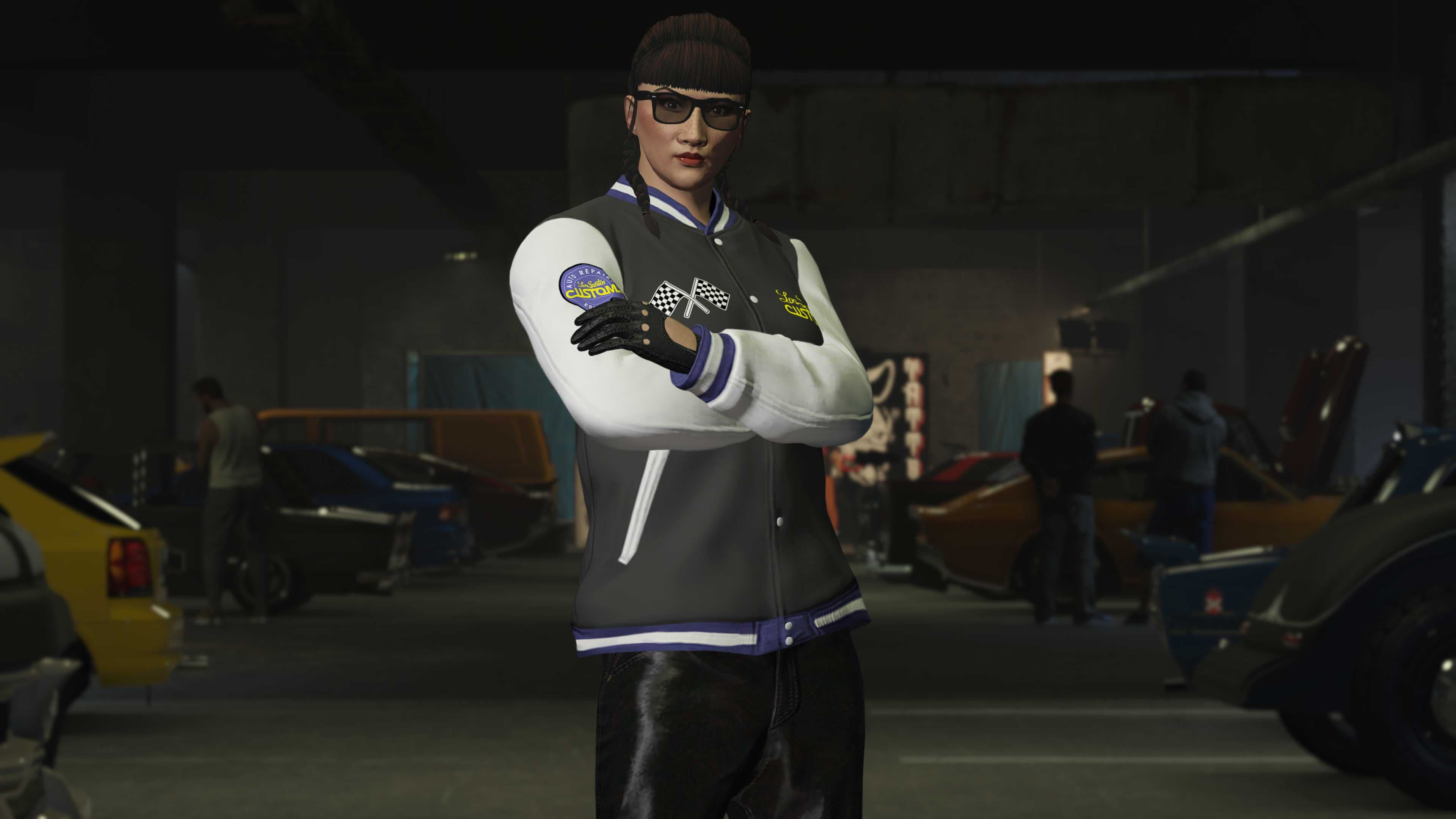 GTA Online, Official, Character, Clothes, GTA Online Protagonist, LS Customs Varsity Jacket