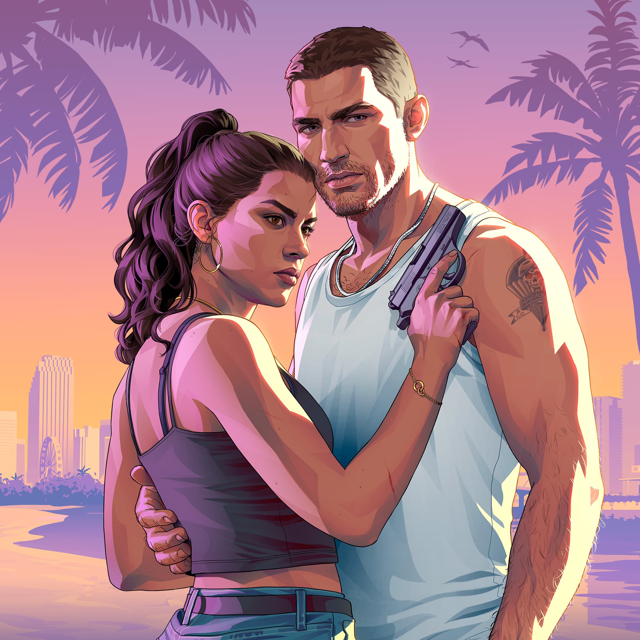 GTA 6, Official, Art, Character, Jason Duval, Lucia Caminos