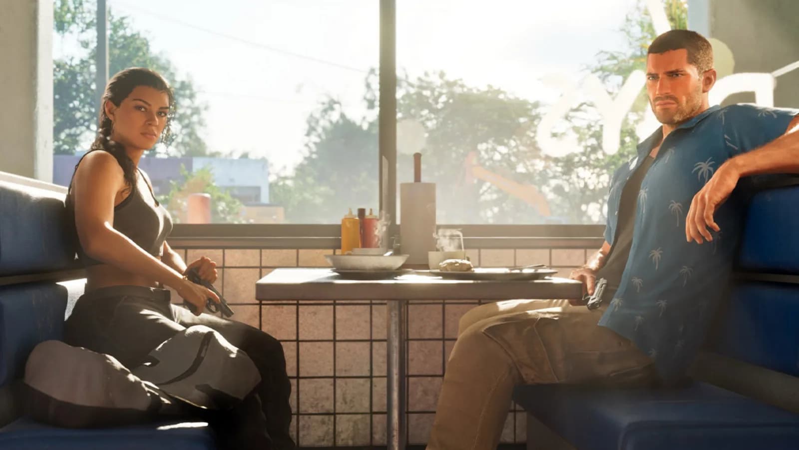 GTA 6, Official, Screenshot, Jason, Lucia, diner