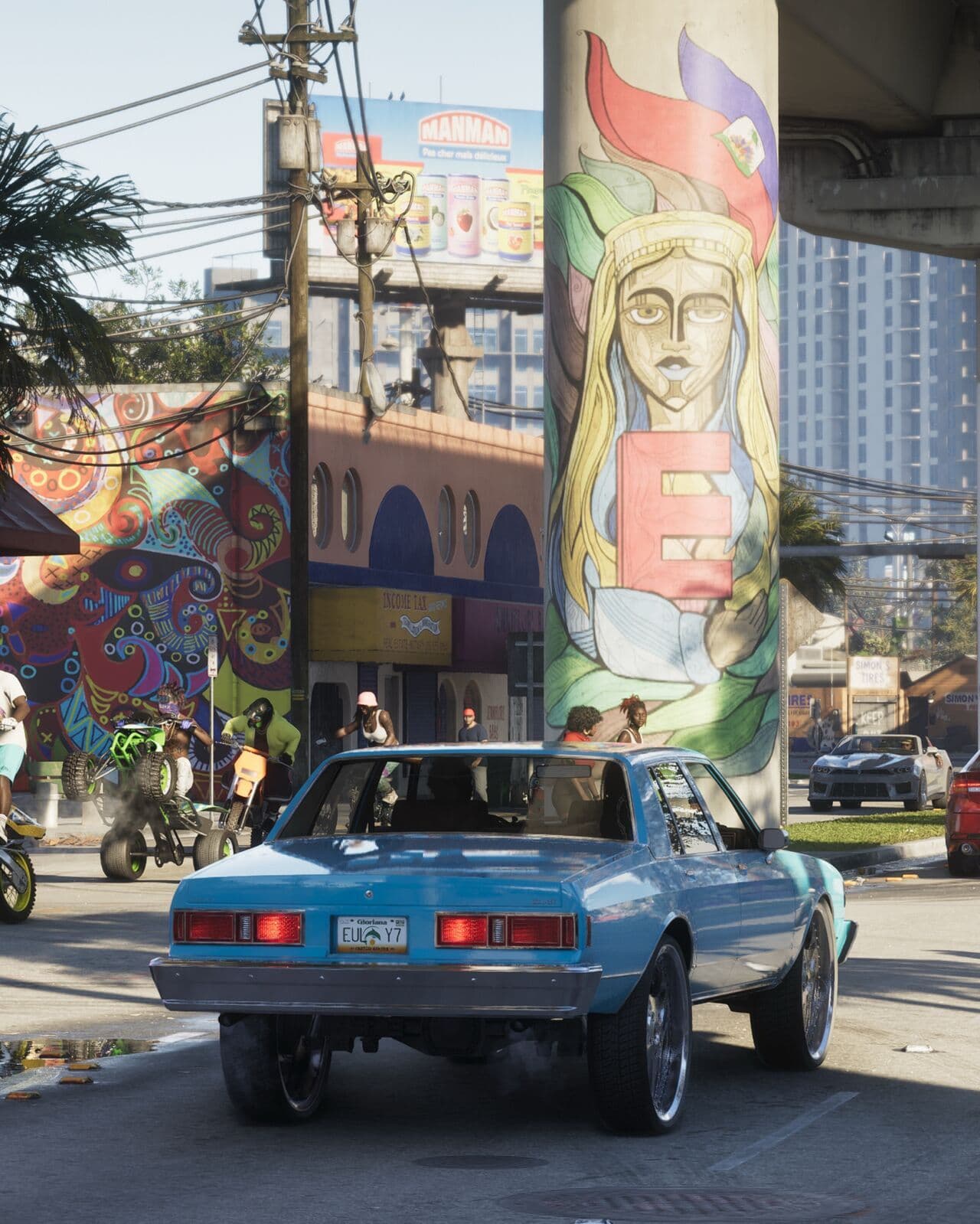 GTA 6, Official, Screenshot, Vice City, street, murals