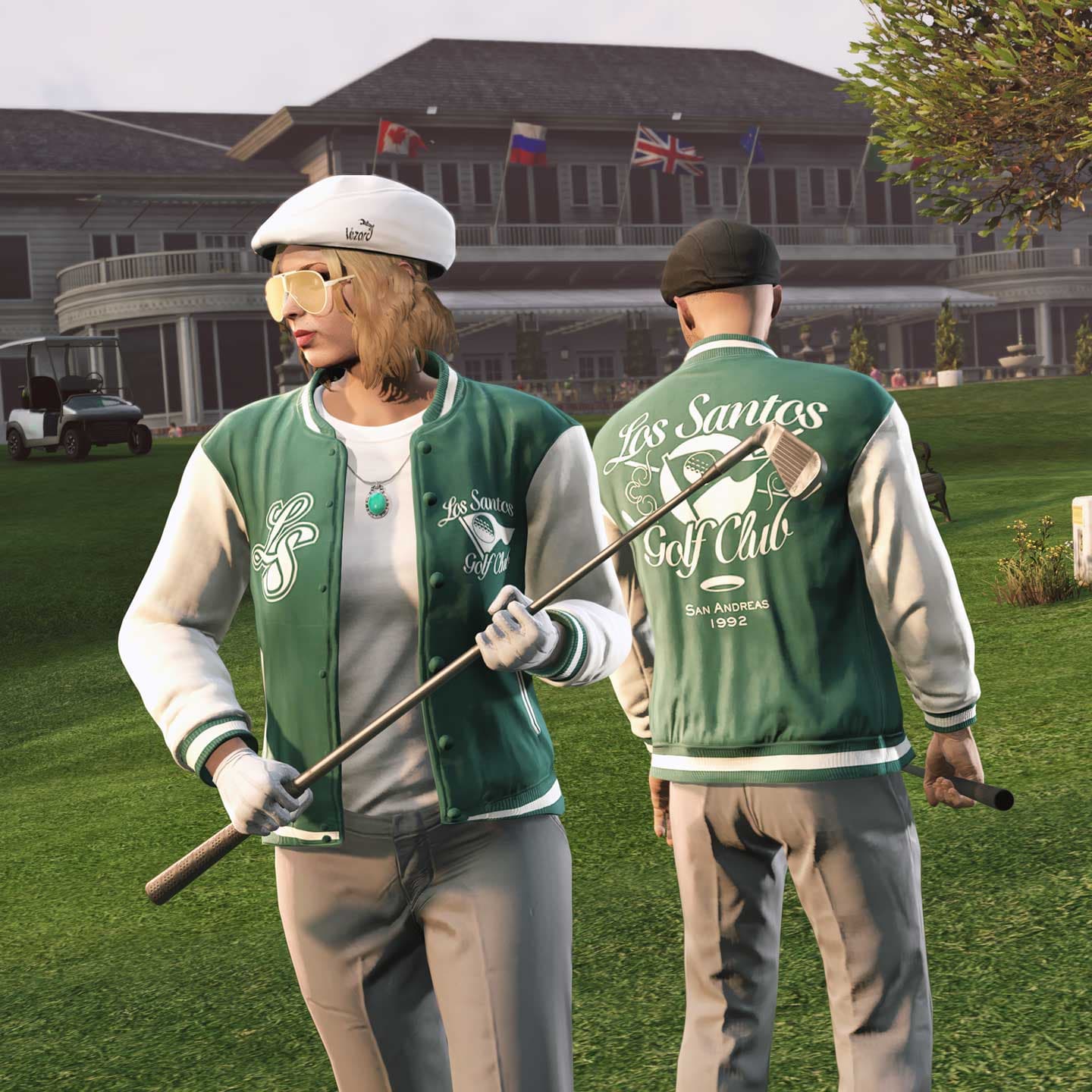 GTA Online, Official, Character, Clothes, GTA Online Protagonist, LS Golf Club Varsity