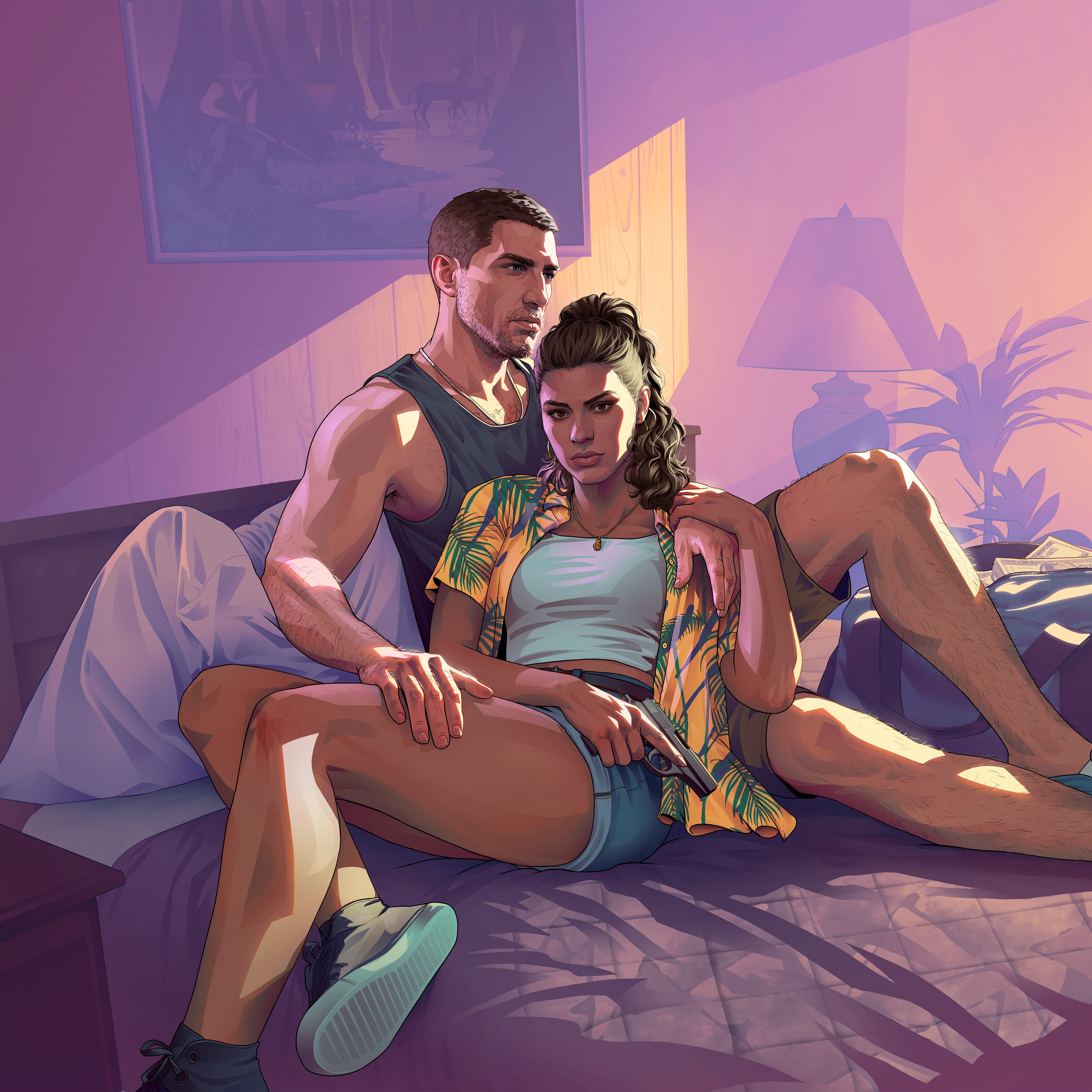 GTA 6, Official, Art, Character, Jason Duval, Lucia Caminos
