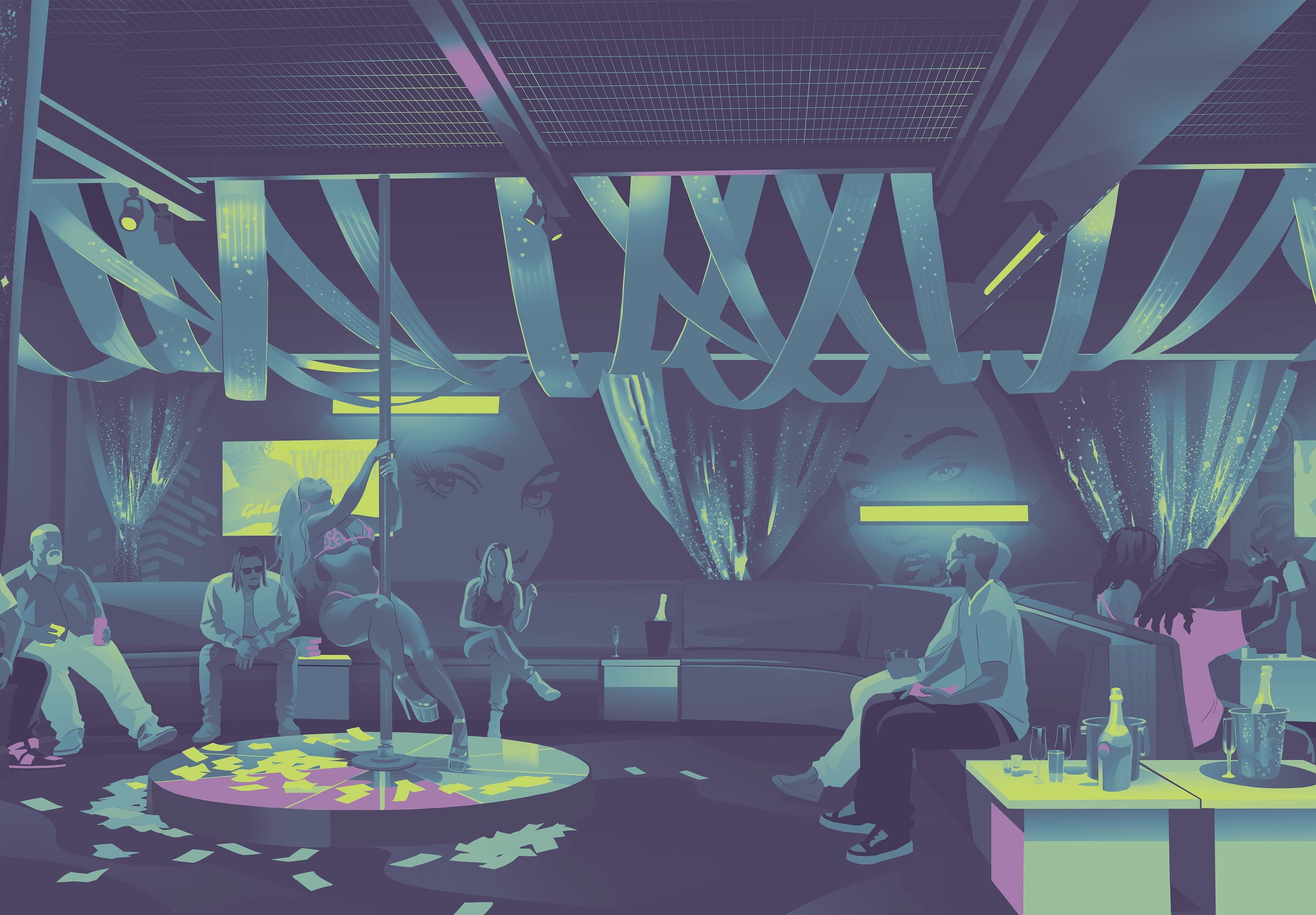 GTA 6, Art, Official, Company, Location, Strip Club, Jack of Hearts