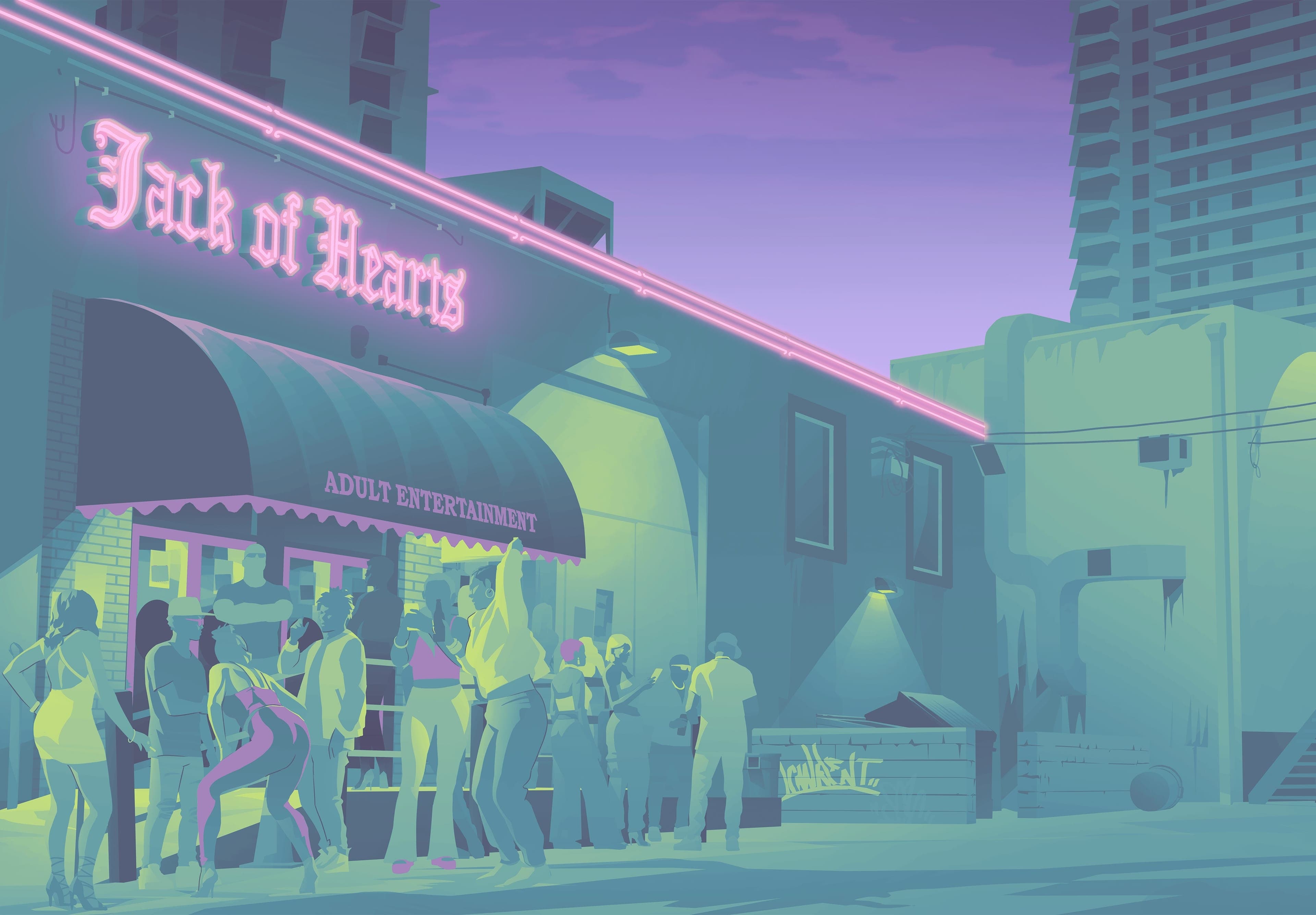 GTA 6, Official, Art, Company, Location, Jack of Hearts, Strip Club