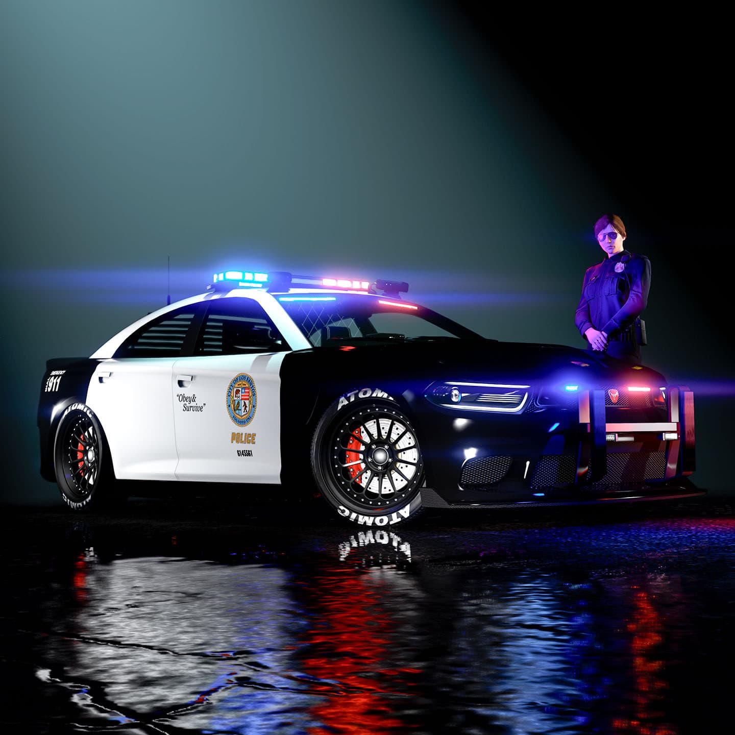 GTA Online, Official, Vehicle, Bravado Buffalo STX Pursuit, Emergency