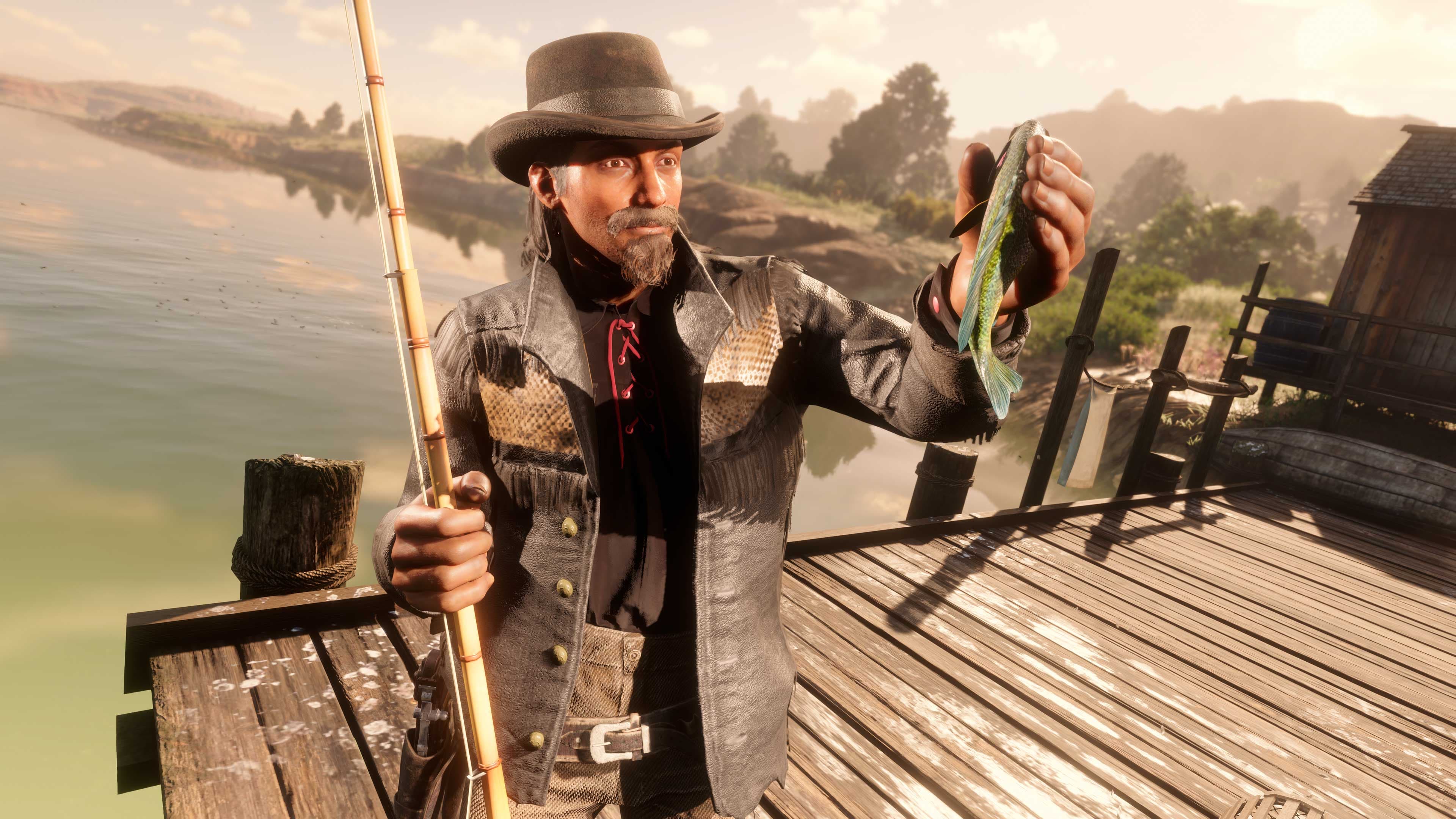 Red Dead Online, Official, Character, Red Dead Online Protagonist, Fishing