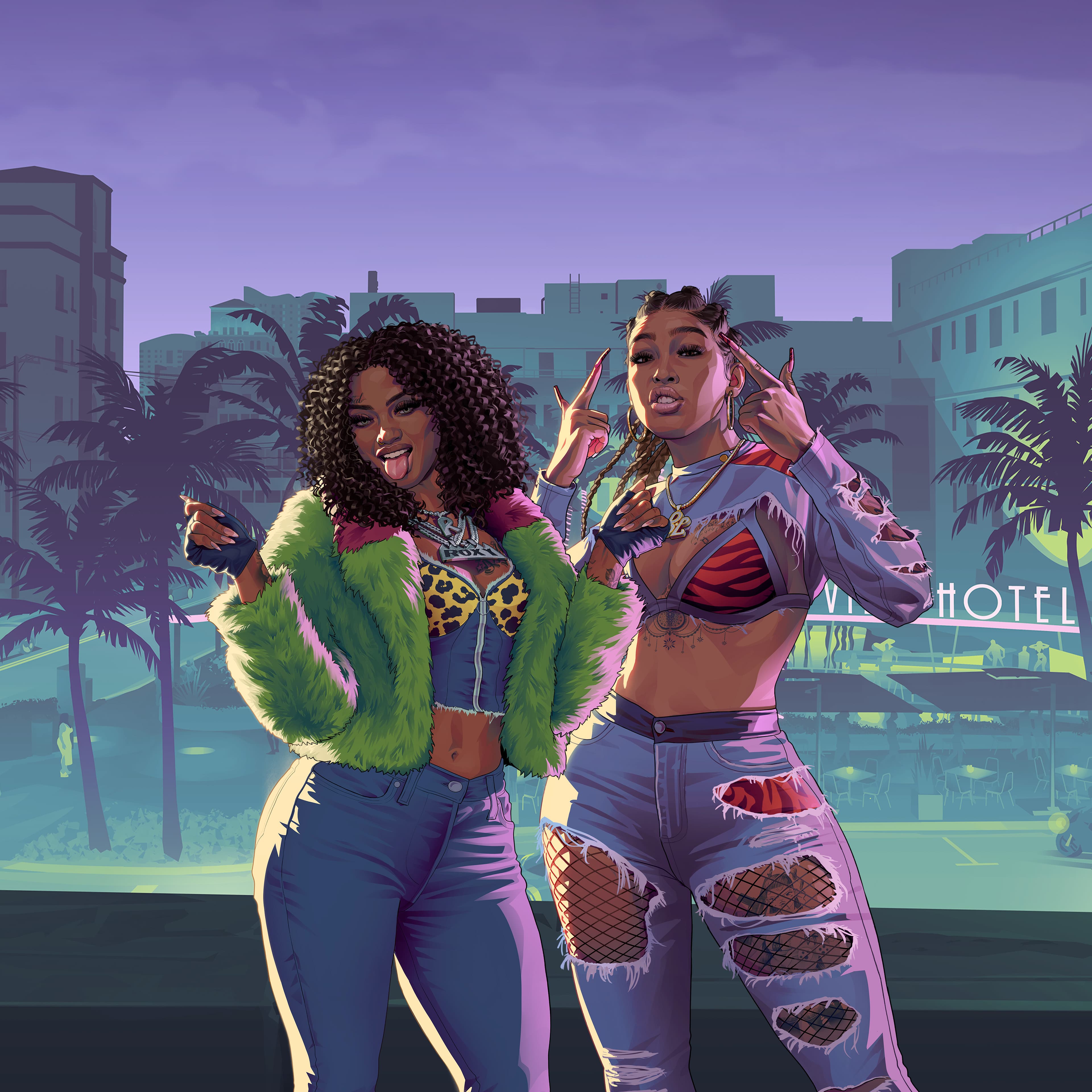 GTA 6, Official, Art, Character, Real Dimez, Bae-Luxe, Roxy