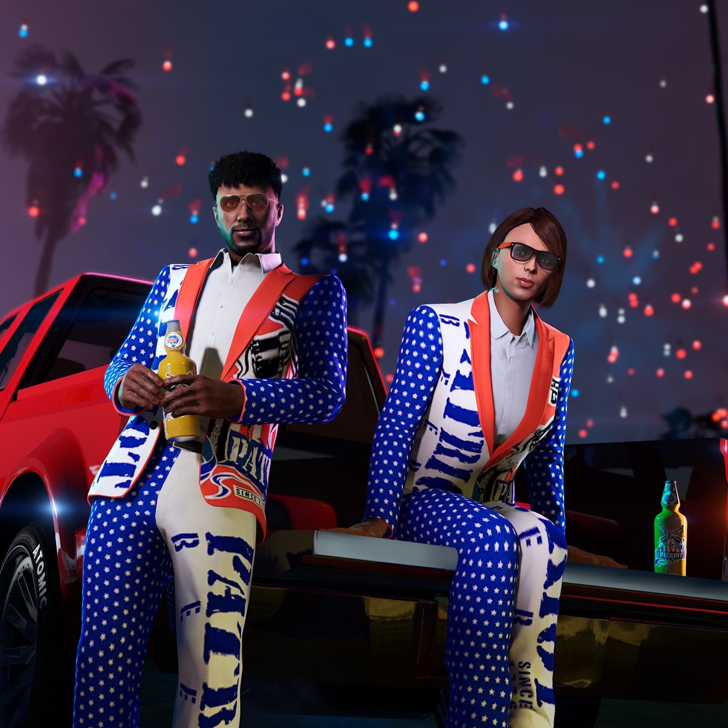 GTA Online, Official, Character, Clothes, GTA Online Protagonist, Independence Day, Independence Day Jacket, Independence Day Pants