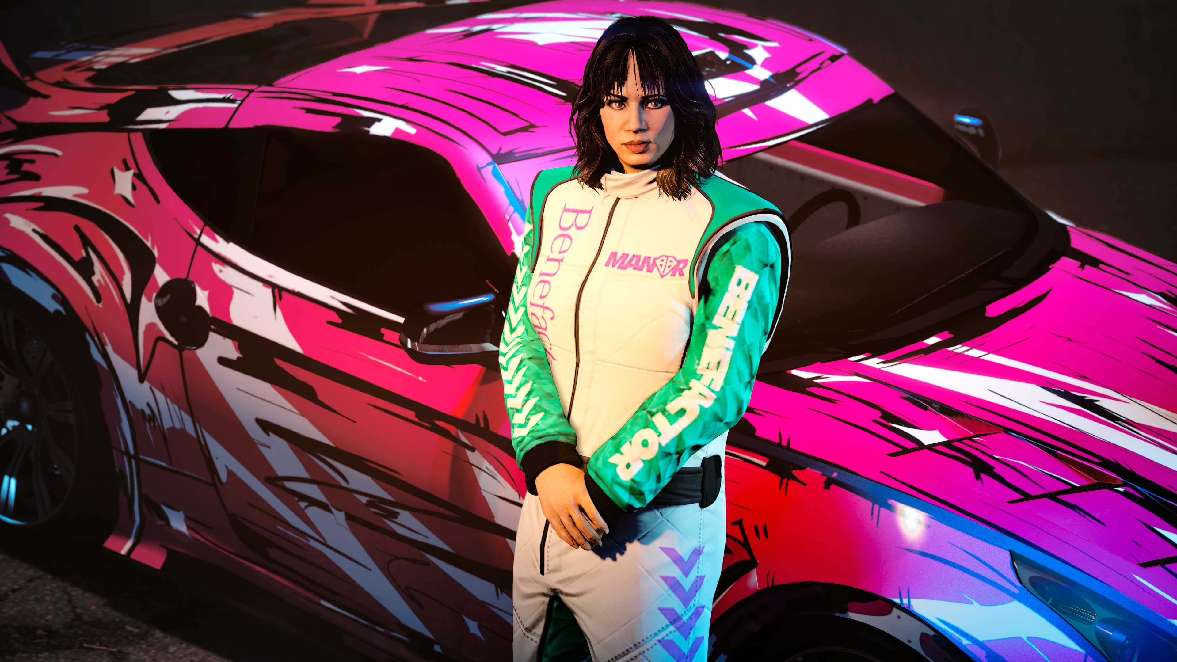 GTA Online, Official, Character, Mission, Clothes, GTA Online Protagonist, Drift Race, Bright Manor Racing Suit