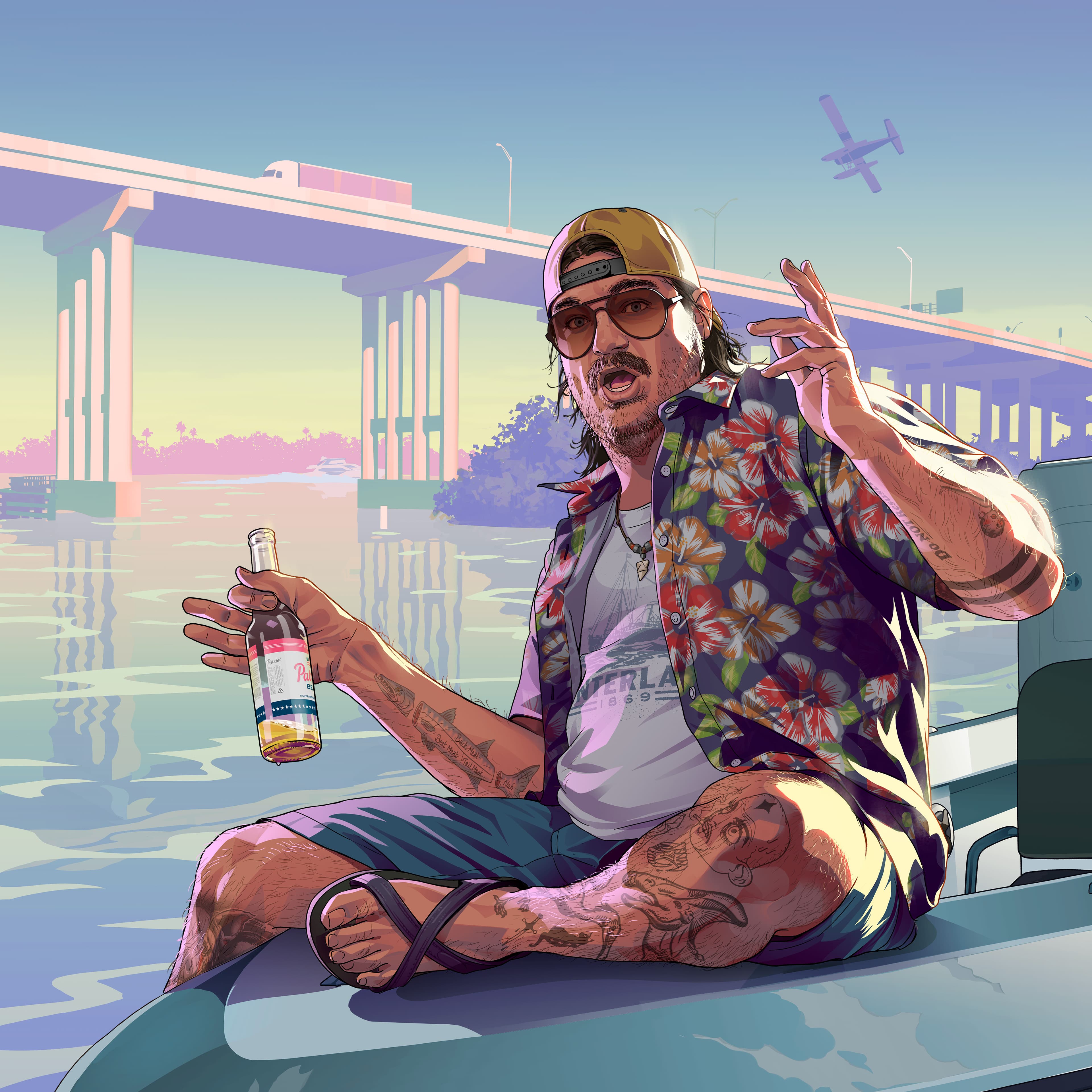 GTA 6, Official, Art, Character, Cal Hampton