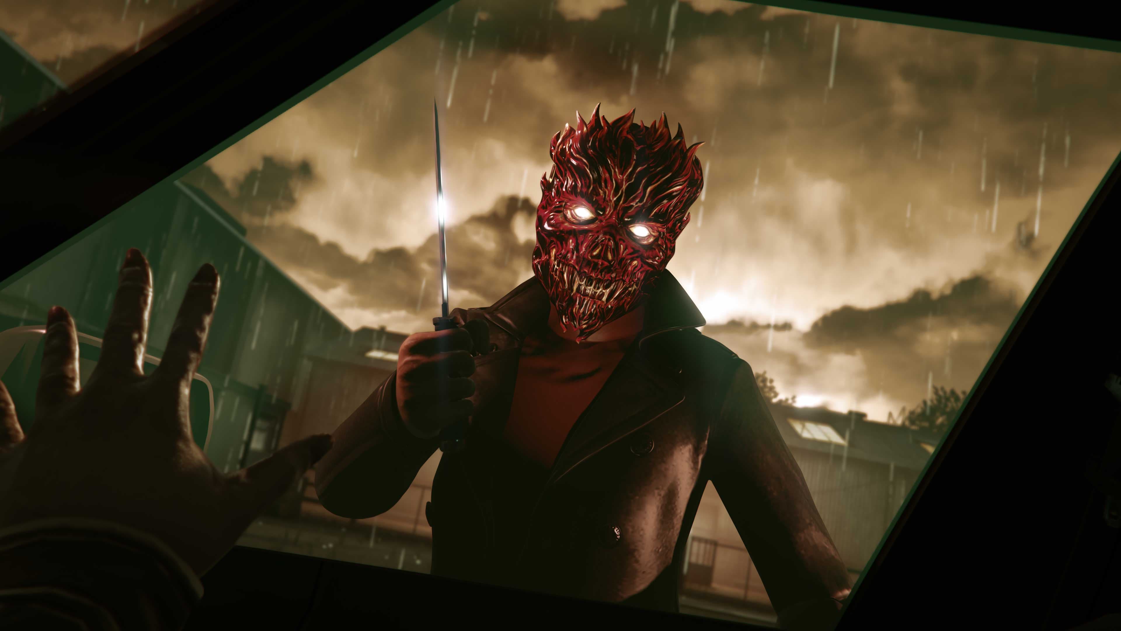 Red Flaming Skull Mask in GTA Online