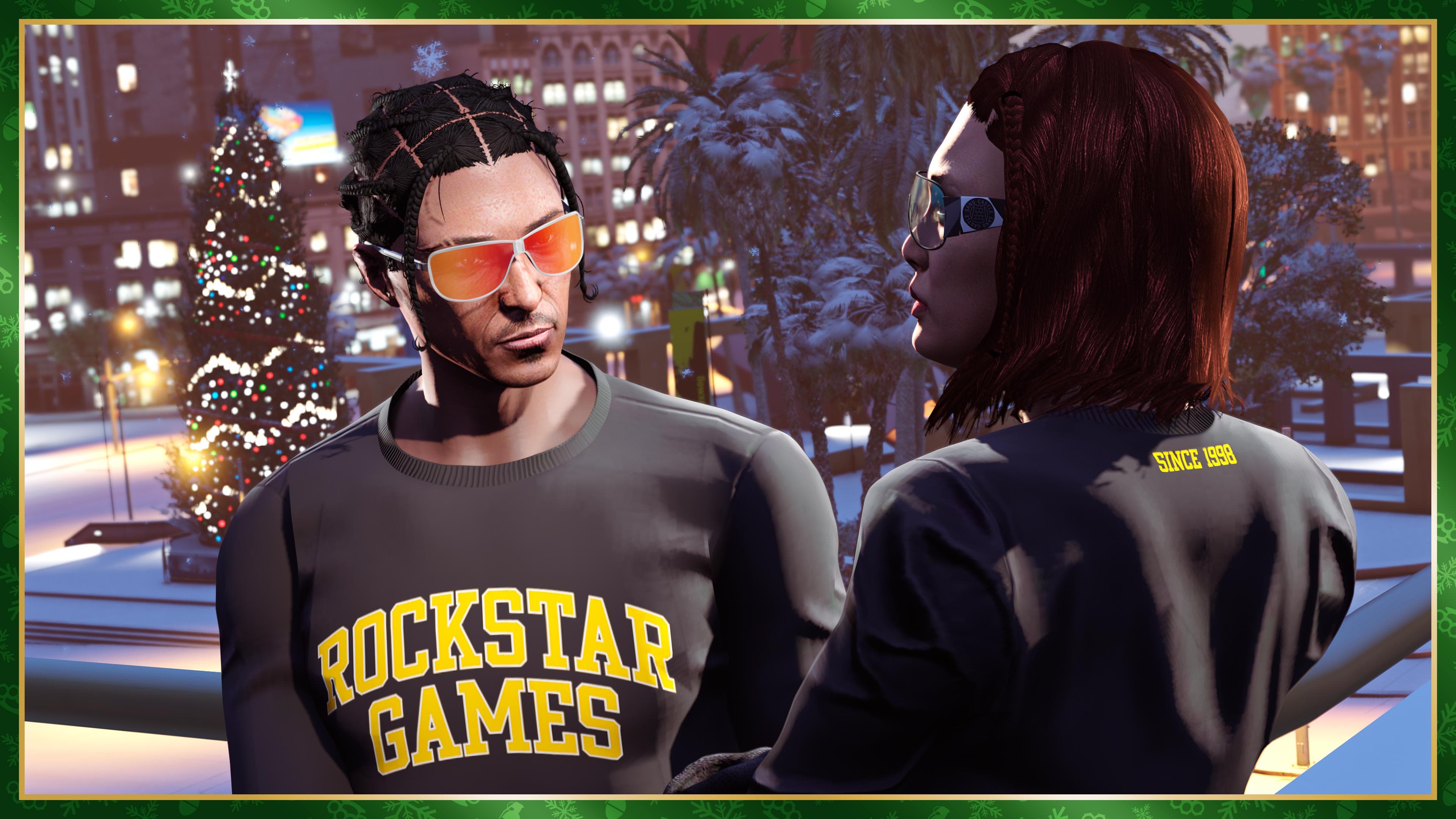 Black Rockstar Varsity Crewneck, GTA Online