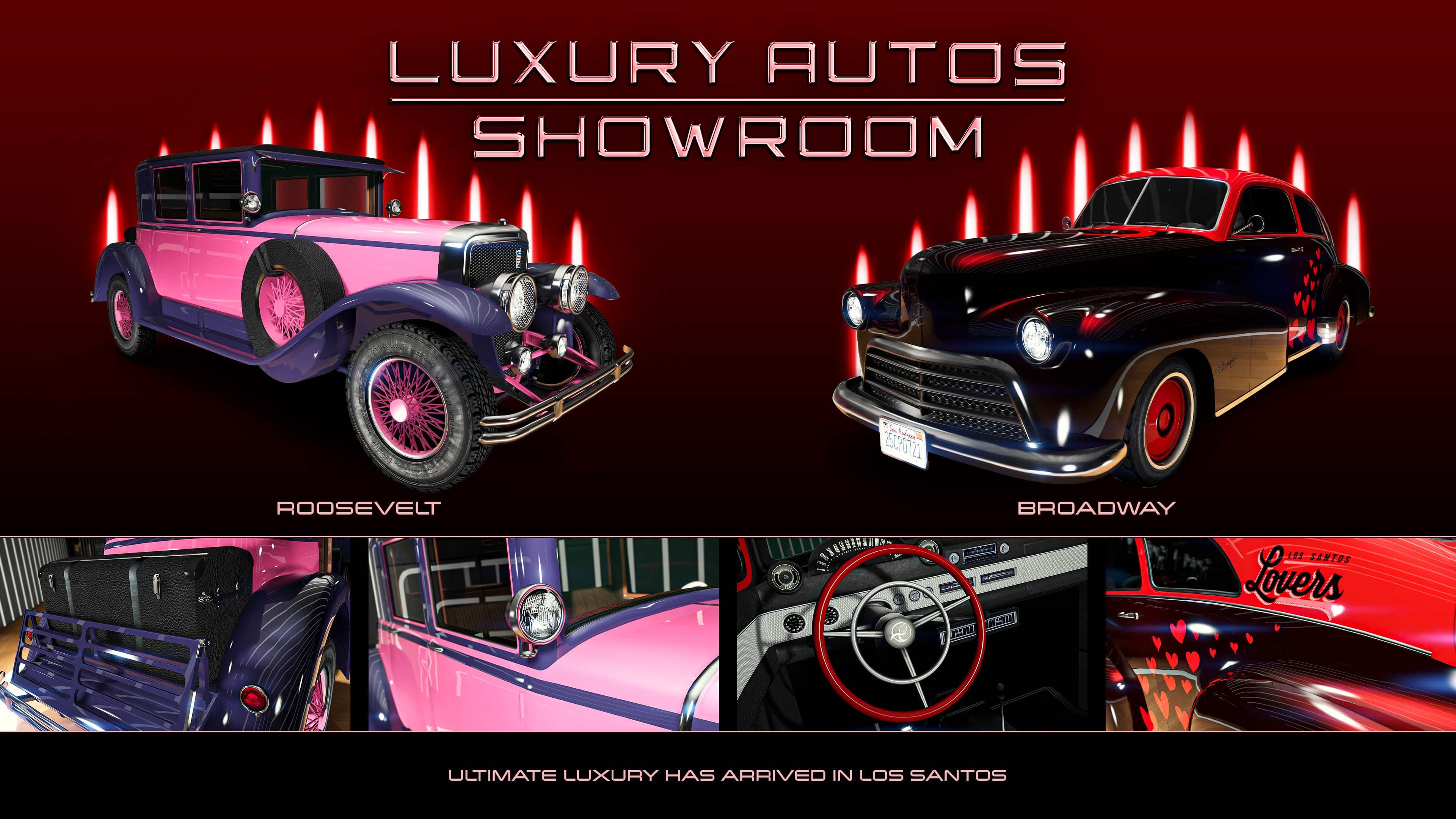 GTA Online, Official, Company, Vehicle, Luxury Autos, Albany Roosevelt, Sports Classics, Classique Broadway, Muscle