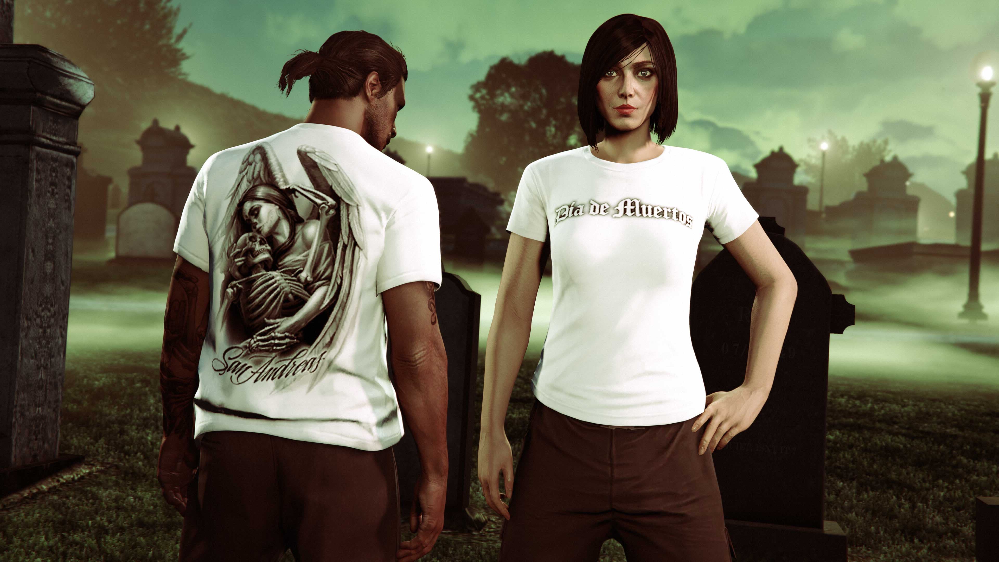 Día de Muertos Tee in GTA Online