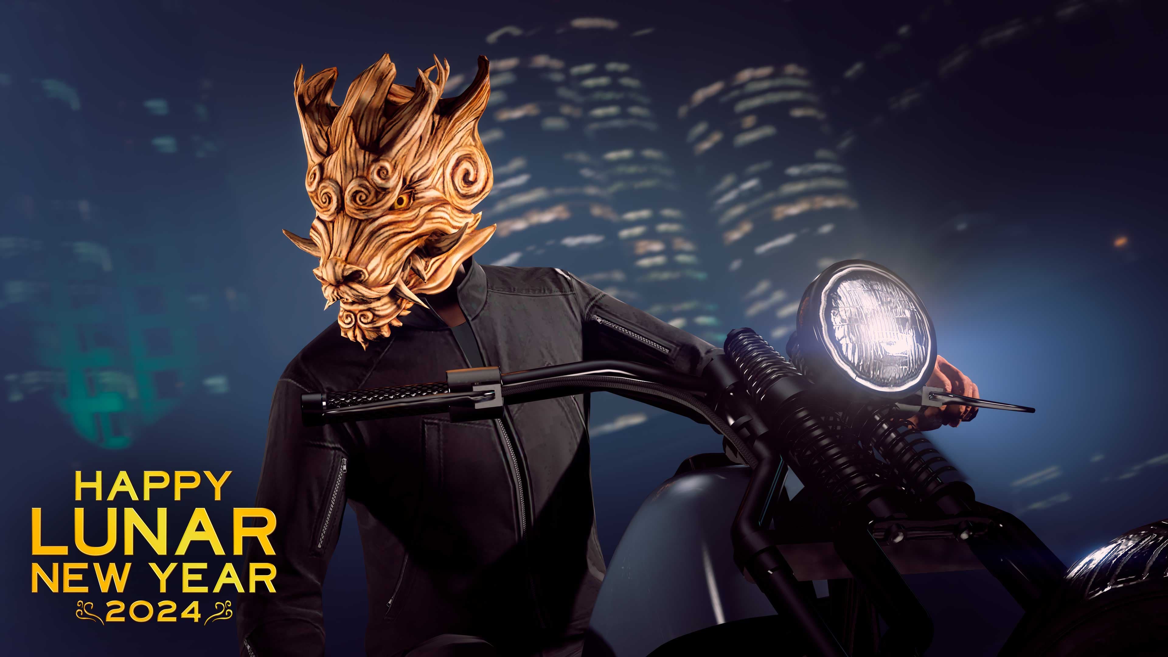 Wooden Dragon Mask in GTA Online