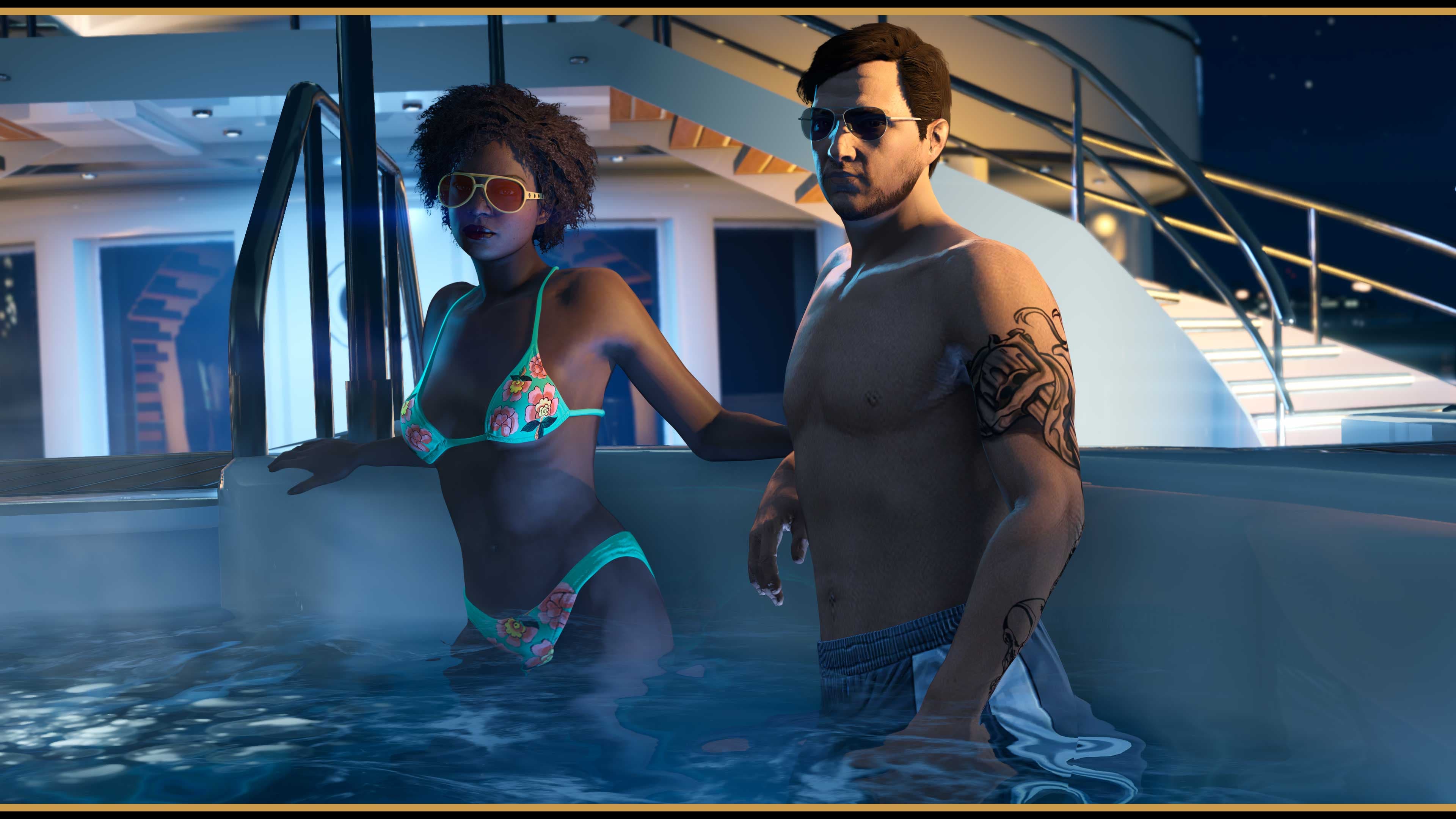 A hot tub on a yacht, GTA Online