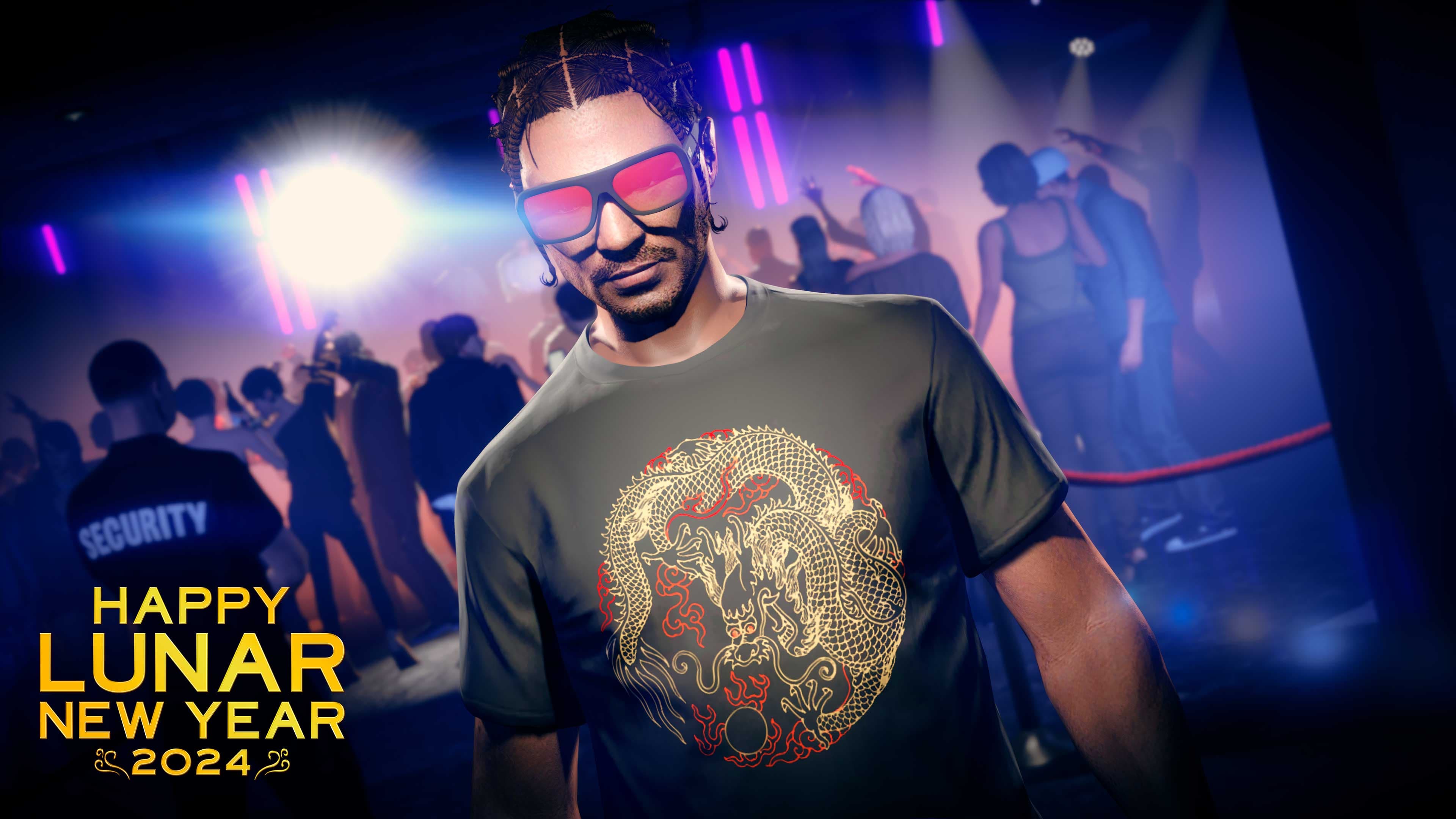 Black Lunar New Year Tee in GTA Online