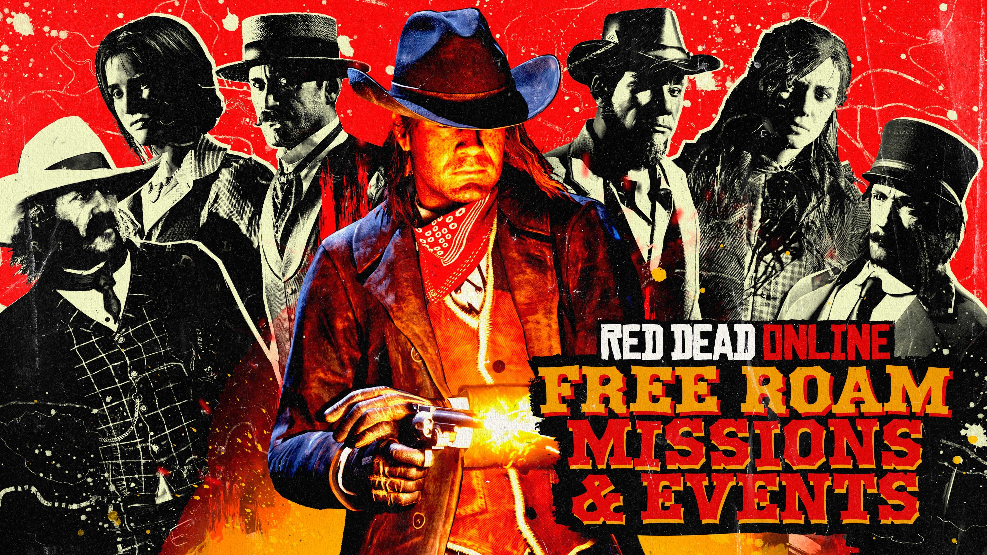 Get bonuses and rewards in Red Dead Online for participating in Free Roam Missions, Call to Arms and more