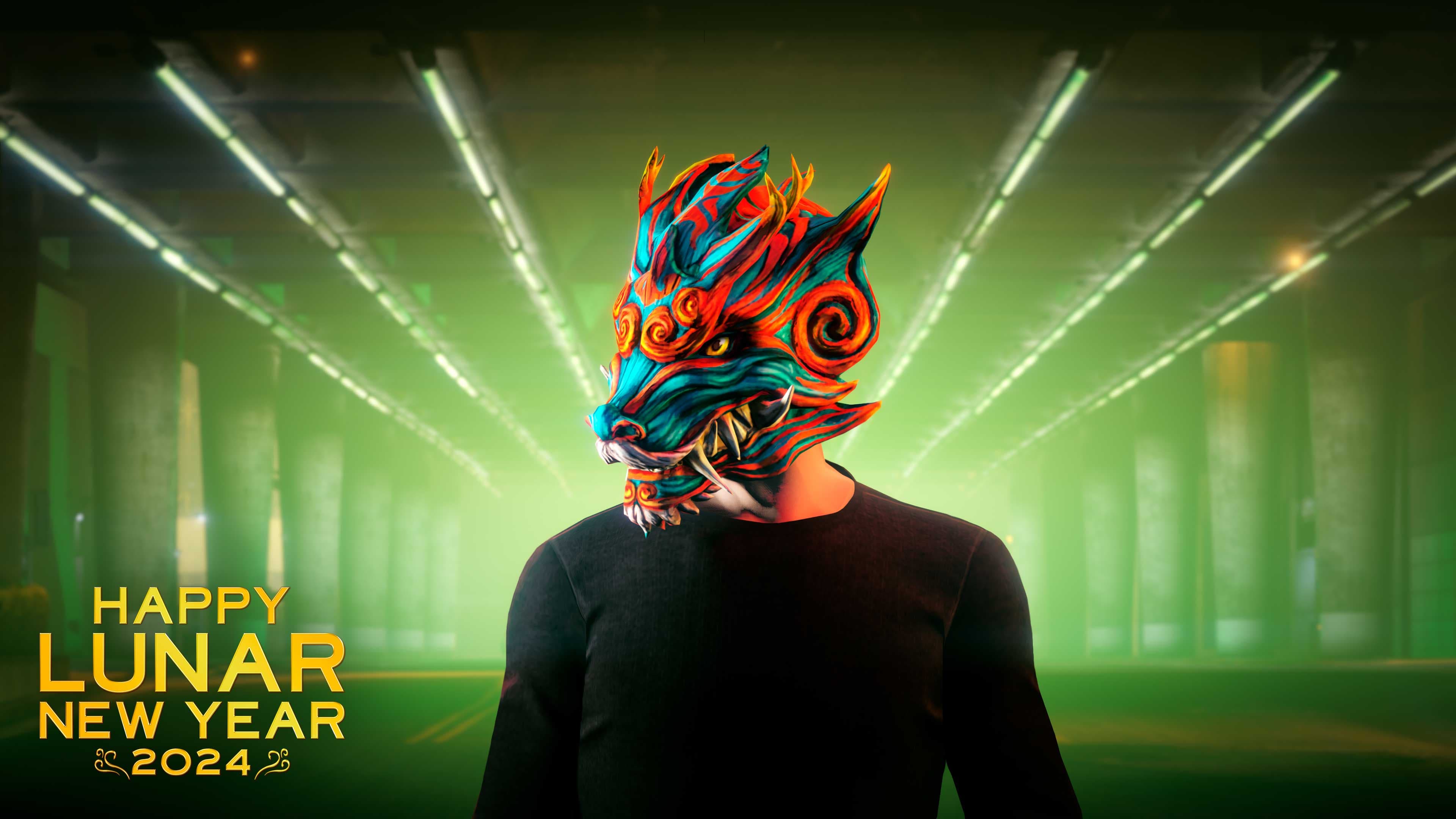 Contrast Dragon Mask in GTA Online