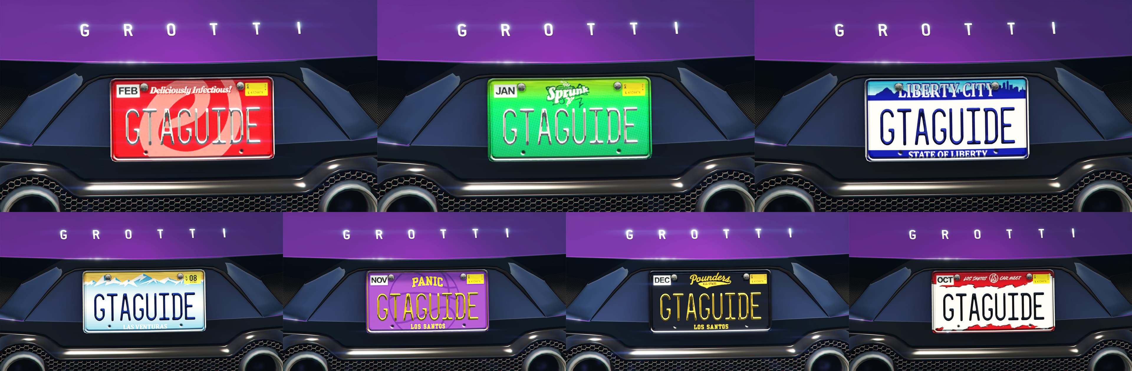 New license plates in GTA Online
