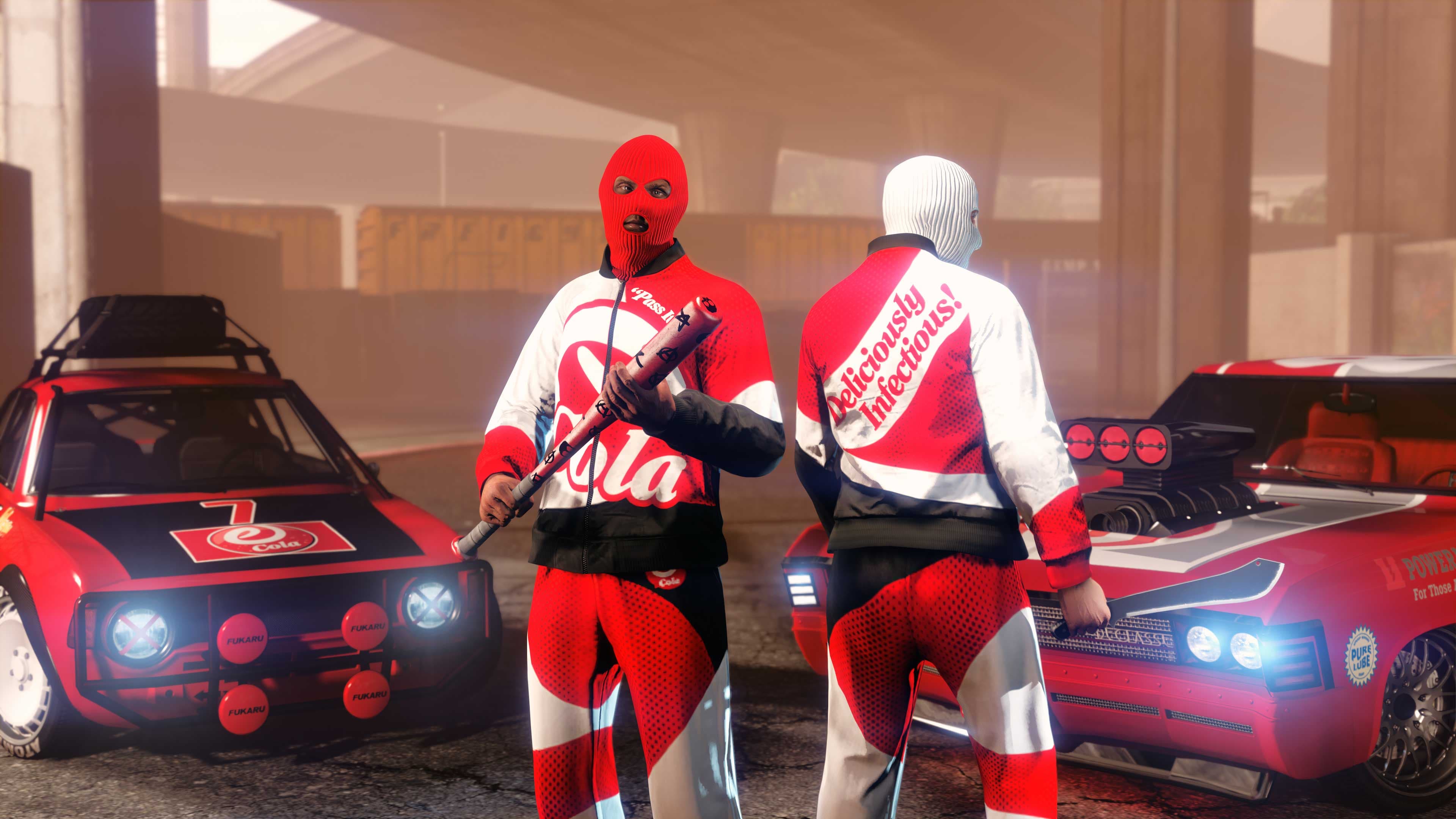 GTA Online, Official, Event, Character, Clothes, Company, Brand Wars, GTA Online Protagonist, eCola Tracksuit, eCola
