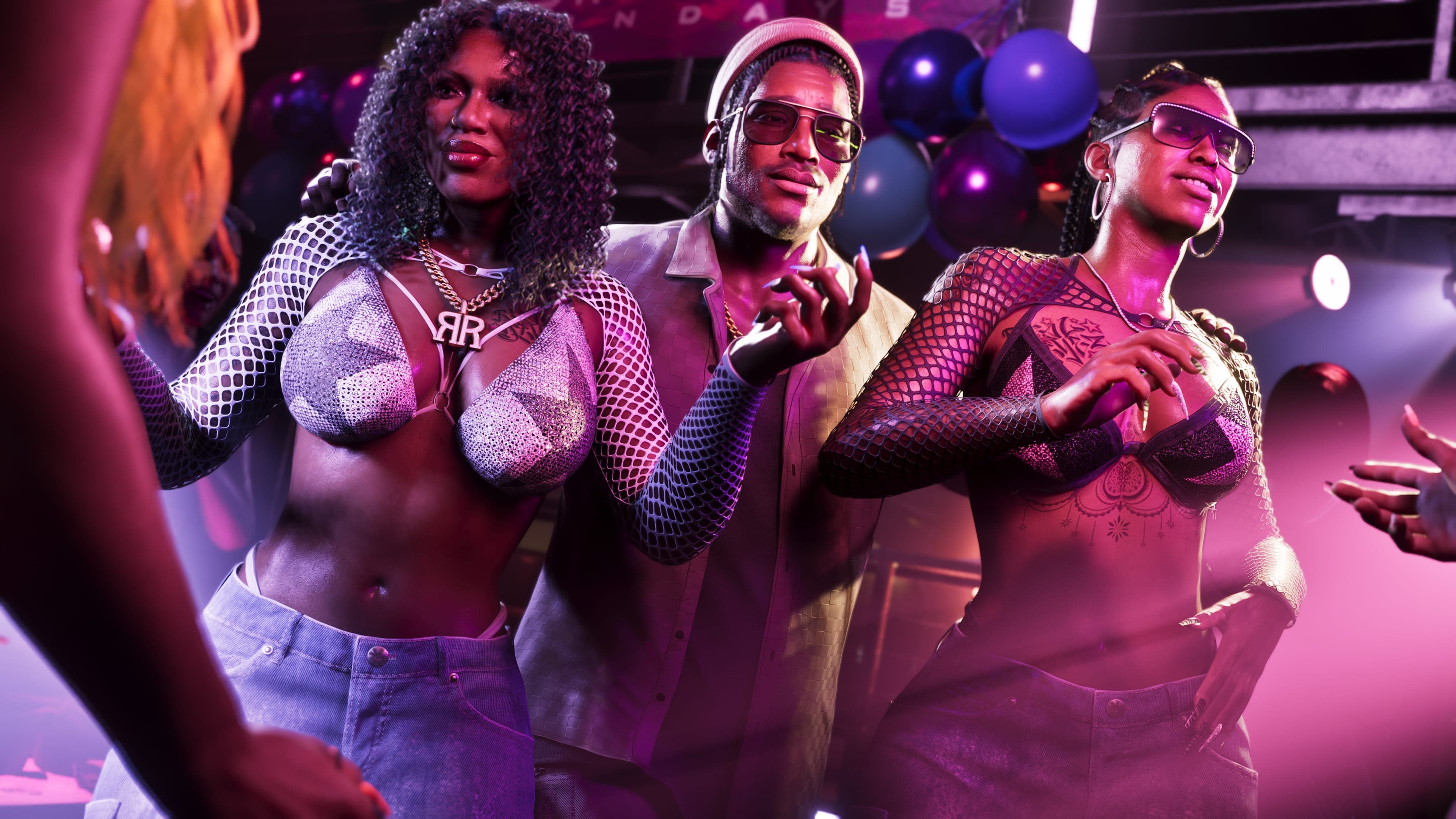 GTA 6, Official, Screenshot, PS5/Xbox Series X|S, Character, Dre'Quan Priest, Real Dimez, Roxy, Bae-Luxe