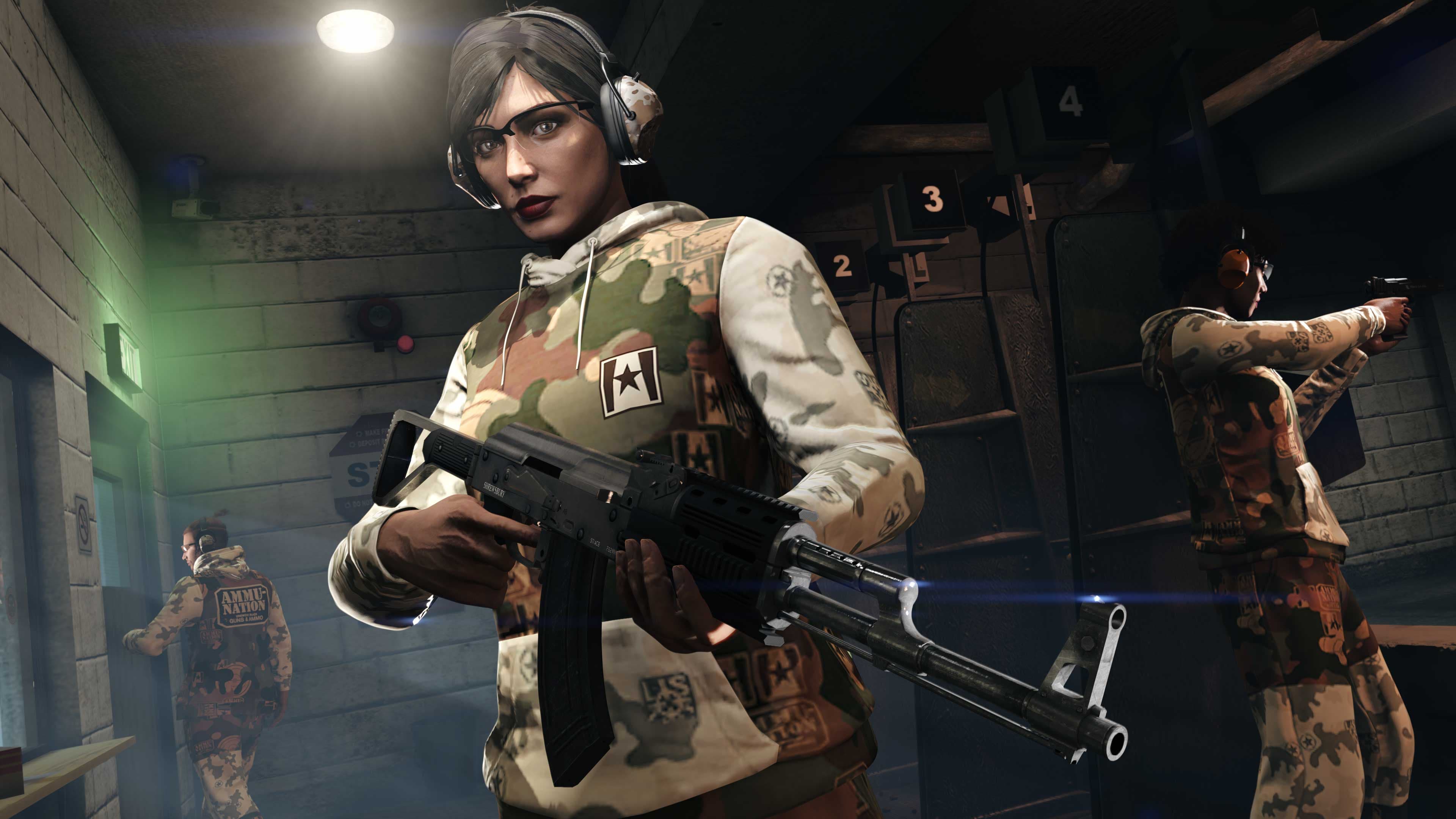 GTA Online, Official, Character, Clothes, GTA Online Protagonist, Camo Ammu-Nation Sweatsuit