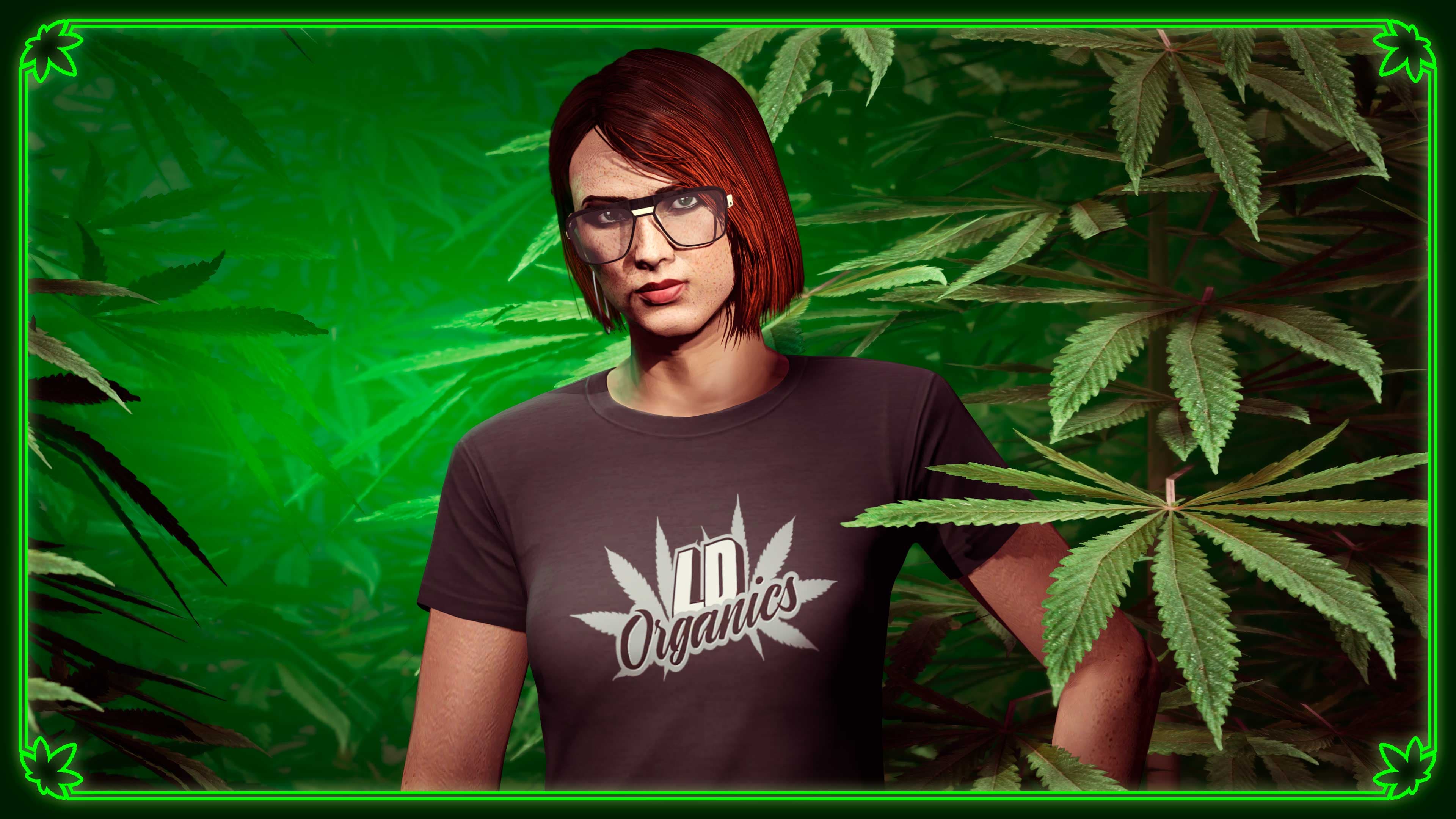 GTA Online, Official, Character, Clothes, GTA Online Protagonist, Black LD Organics Tee