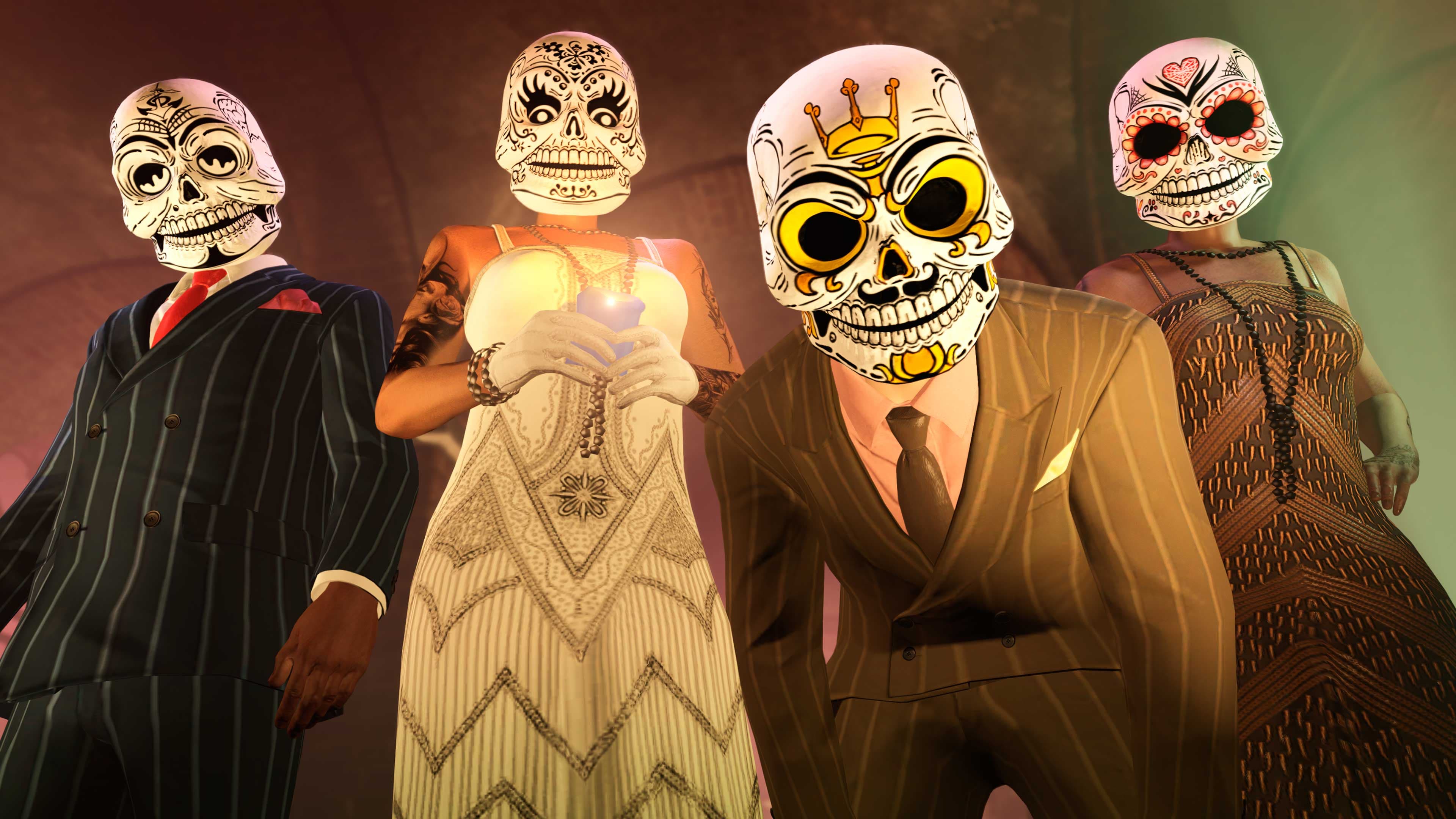 Día de Muertos Masks and Tee in GTA Online