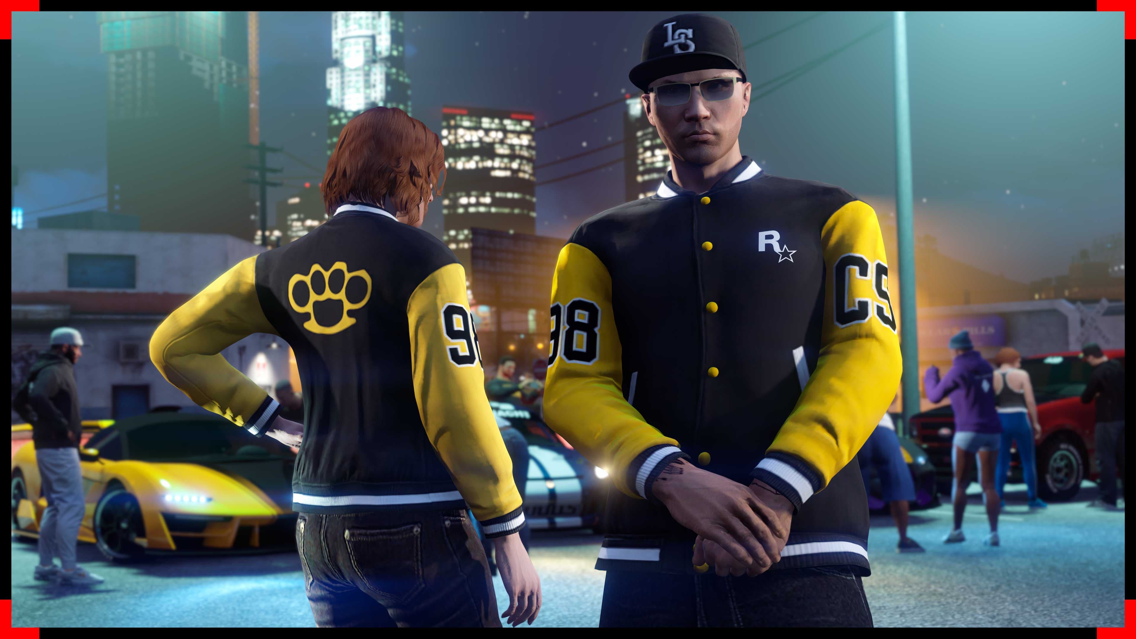 GTA Online, Official, Character, Clothes, GTA Online Protagonist, Community Series Varsity Jacket