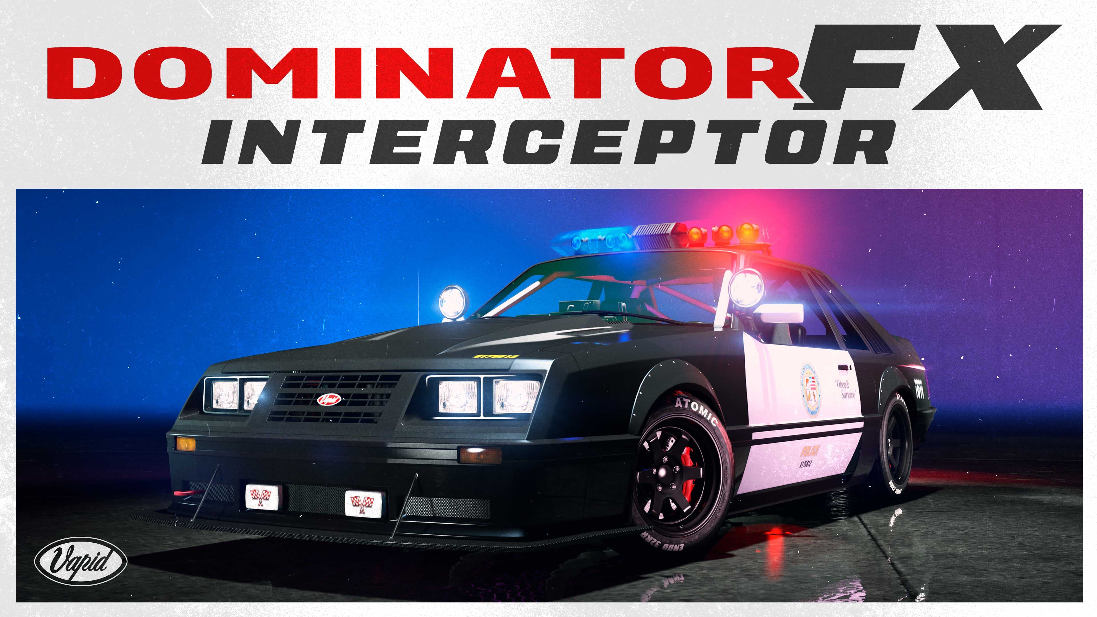 GTA Online, Official, Vehicle, Vapid Dominator FX Interceptor, Emergency