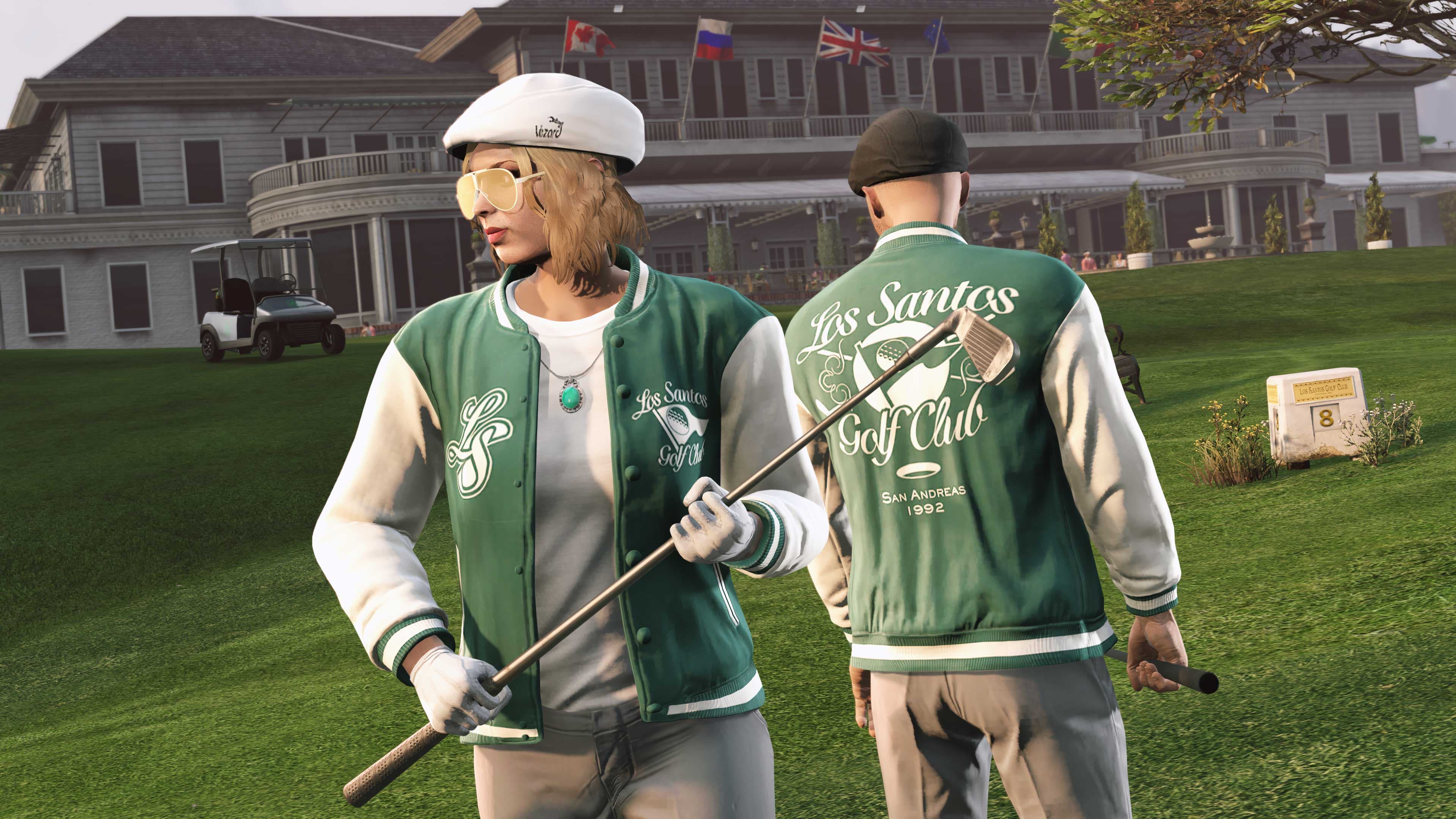 GTA Online, Official, Character, Clothes, GTA Online Protagonist, LS Golf Club Varsity