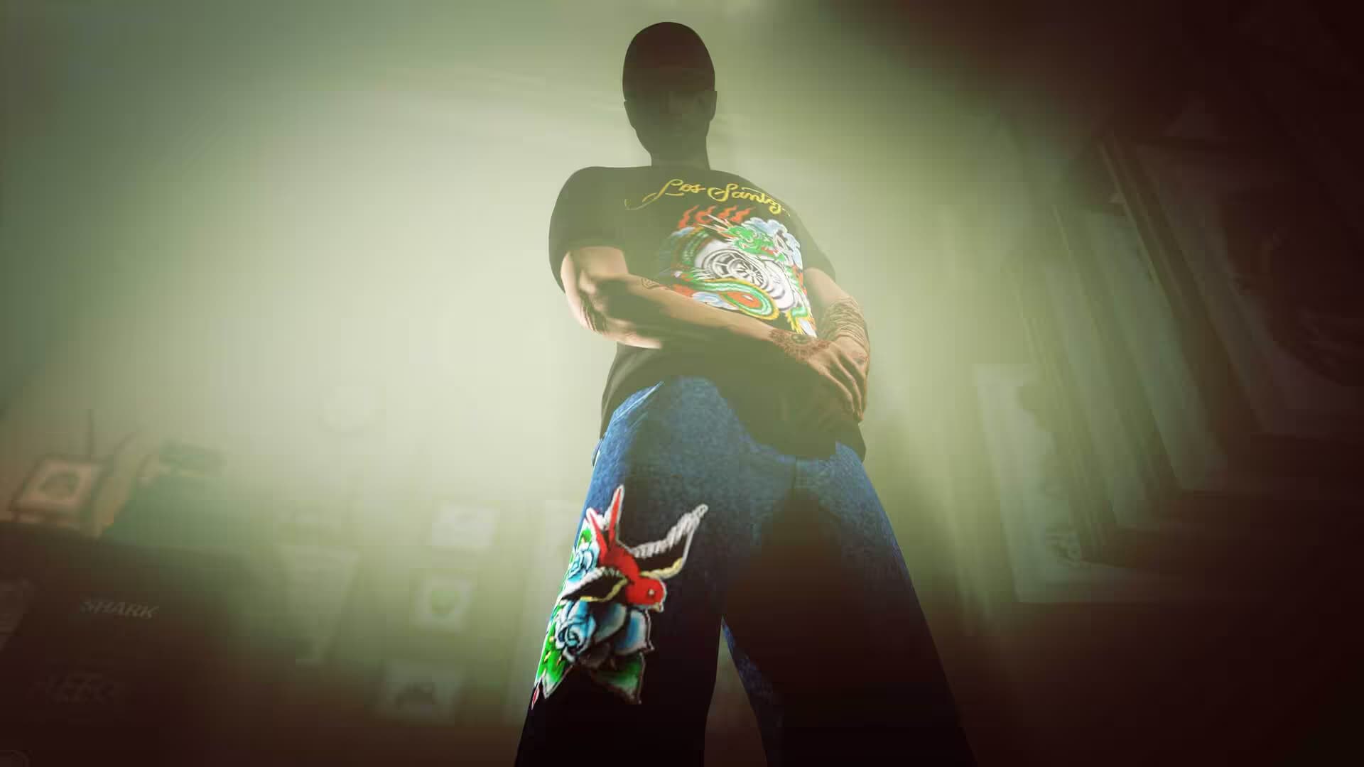 Los Santos Tattoo Jeans and Tee in GTA Online