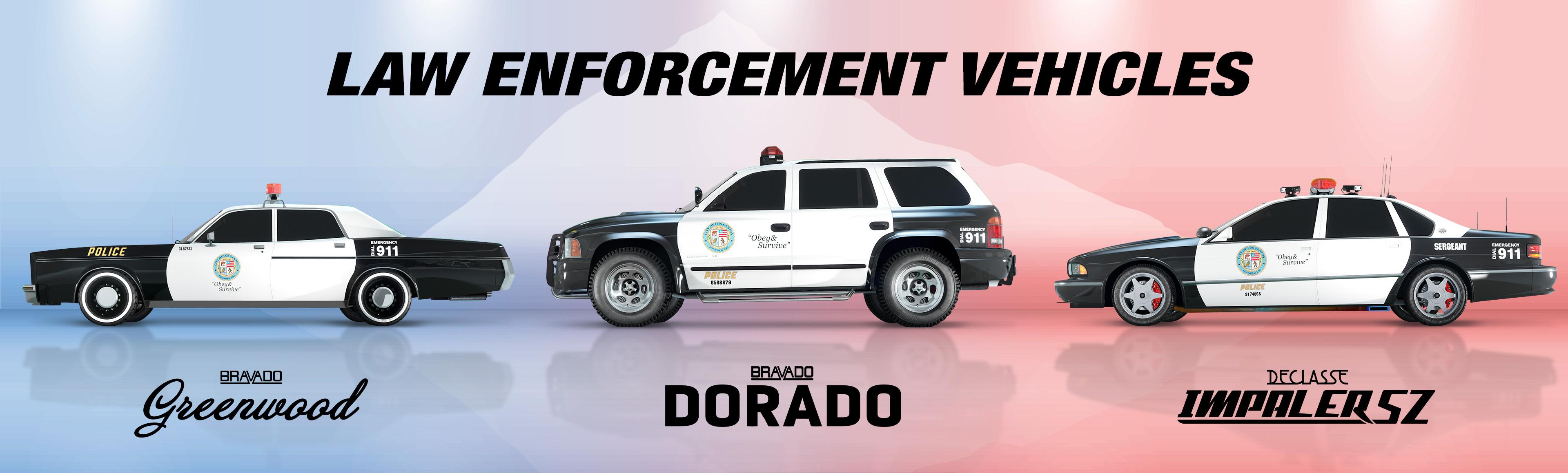 New Law Enforcement Vehicles police cars gta online
