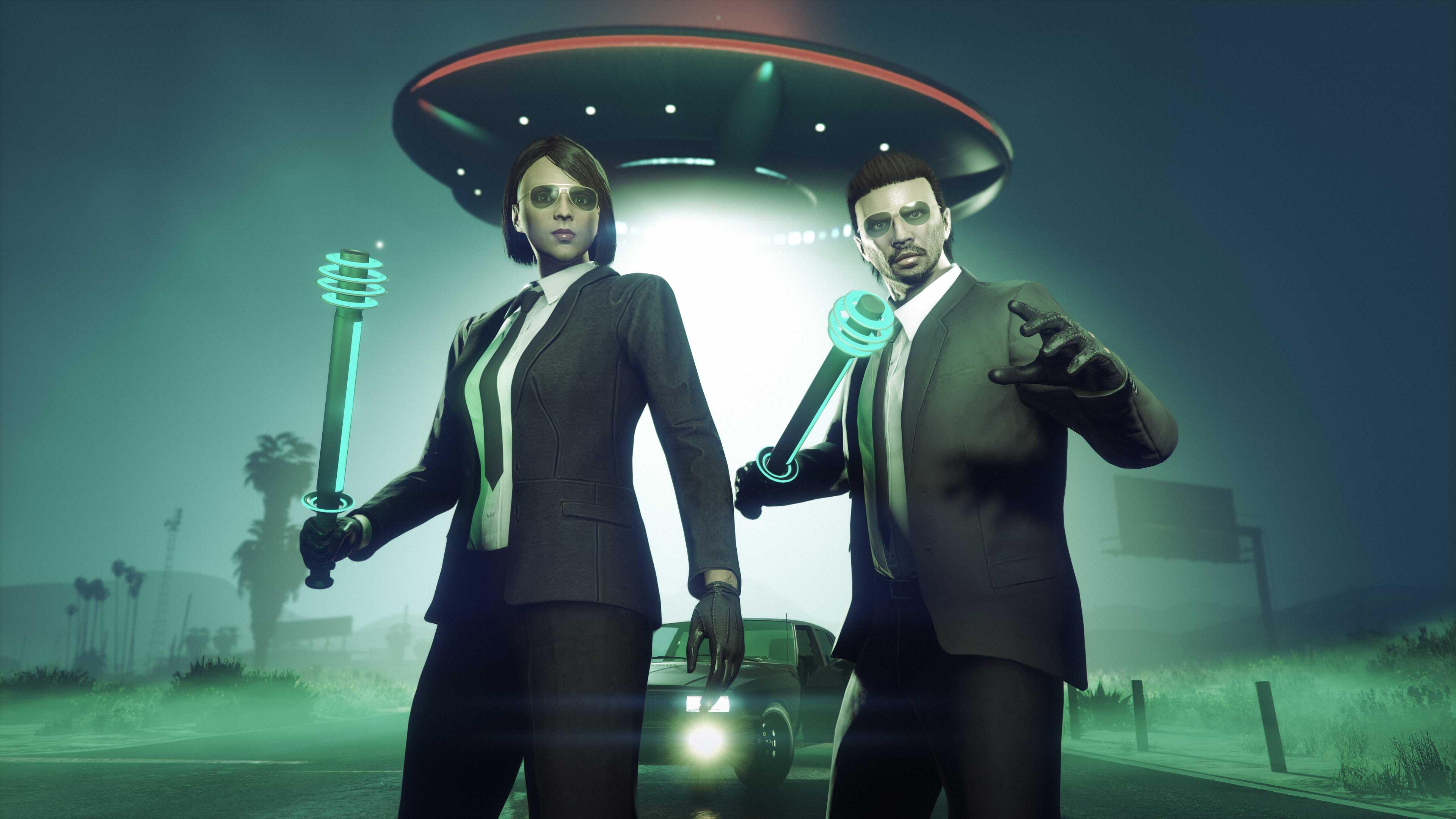 Escape Abduction to Get The Shocker The Shocker in GTA Online
